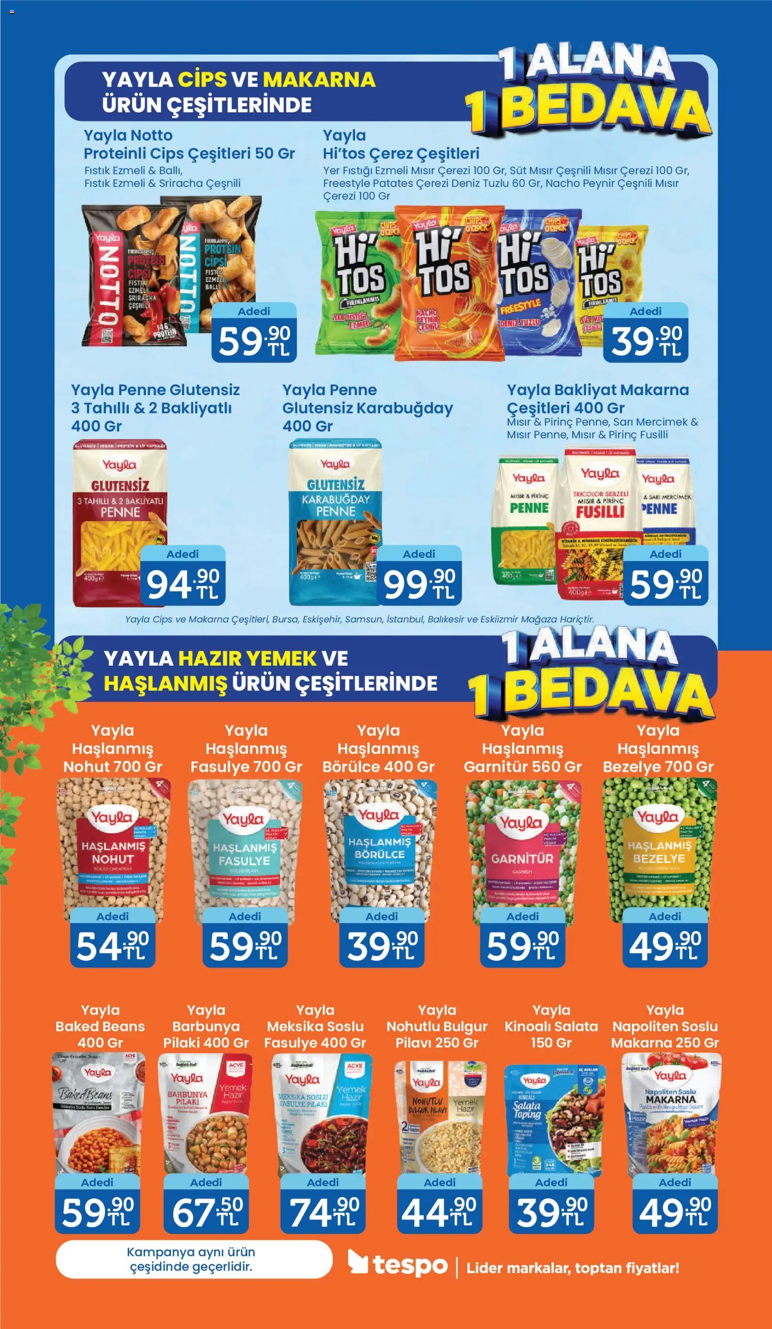 Tespo Katalog - 10 Ağustos 2026 tarihinden itibaren geçerlidir | Sayfa: 2 | Ürünler: Fasulye, Peynir, Yer fıstığı, Bezelye