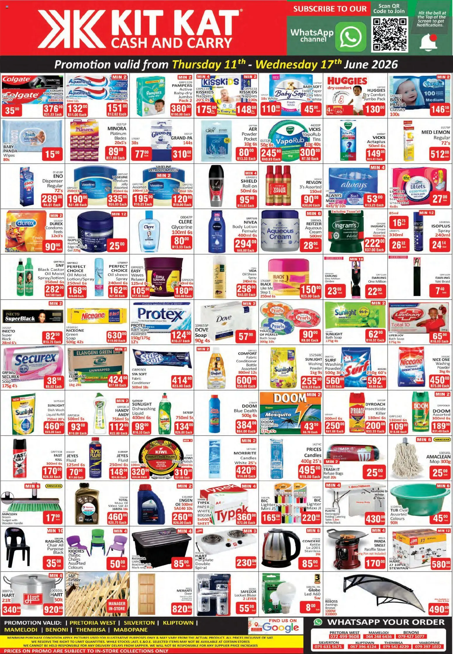 New KIT KAT Cash & Carry catalogue – valid from 11.06.2026 | Page: 2 | Products: Powder, Cream, Refuse bags, Nappies