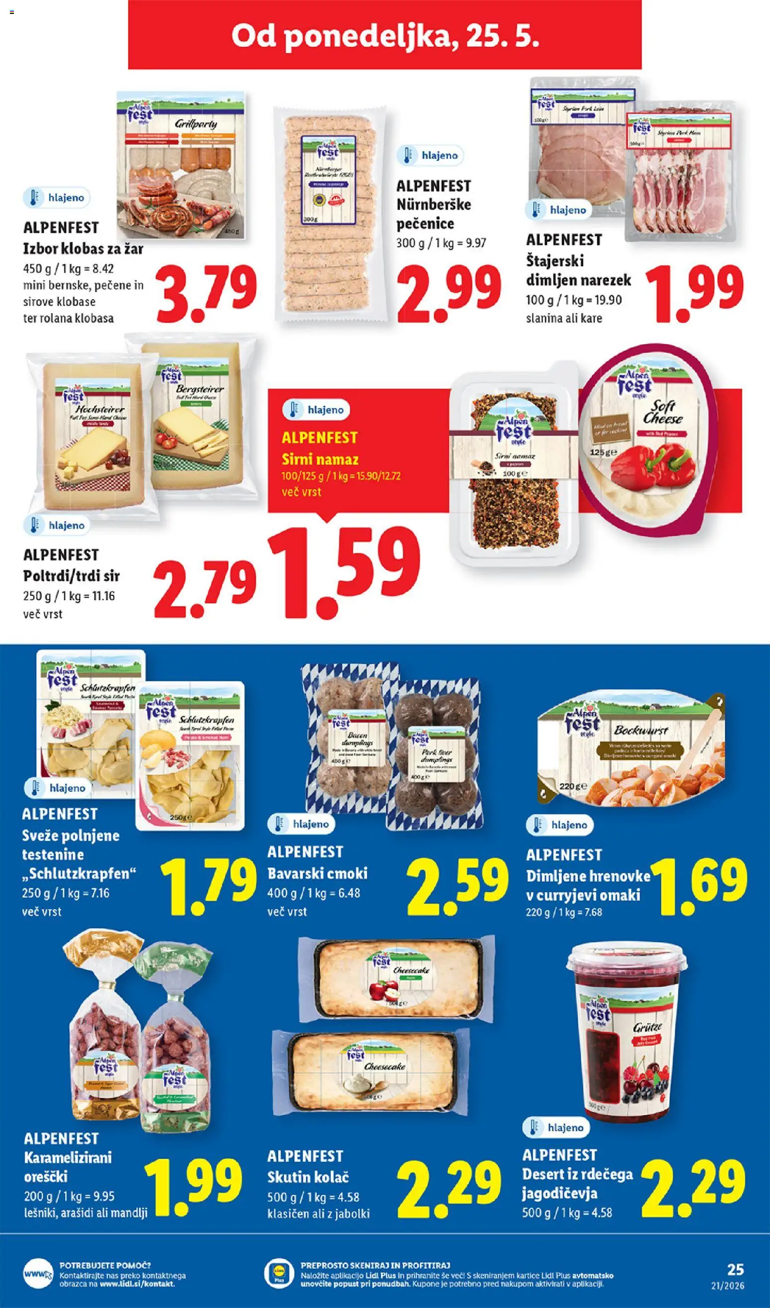 Novi Lidl katalog ponudbe – veljaven od 21.05.2026 | Stran: 47 | Izdelki: Arašidi, Slanina, Testenine, Orescki