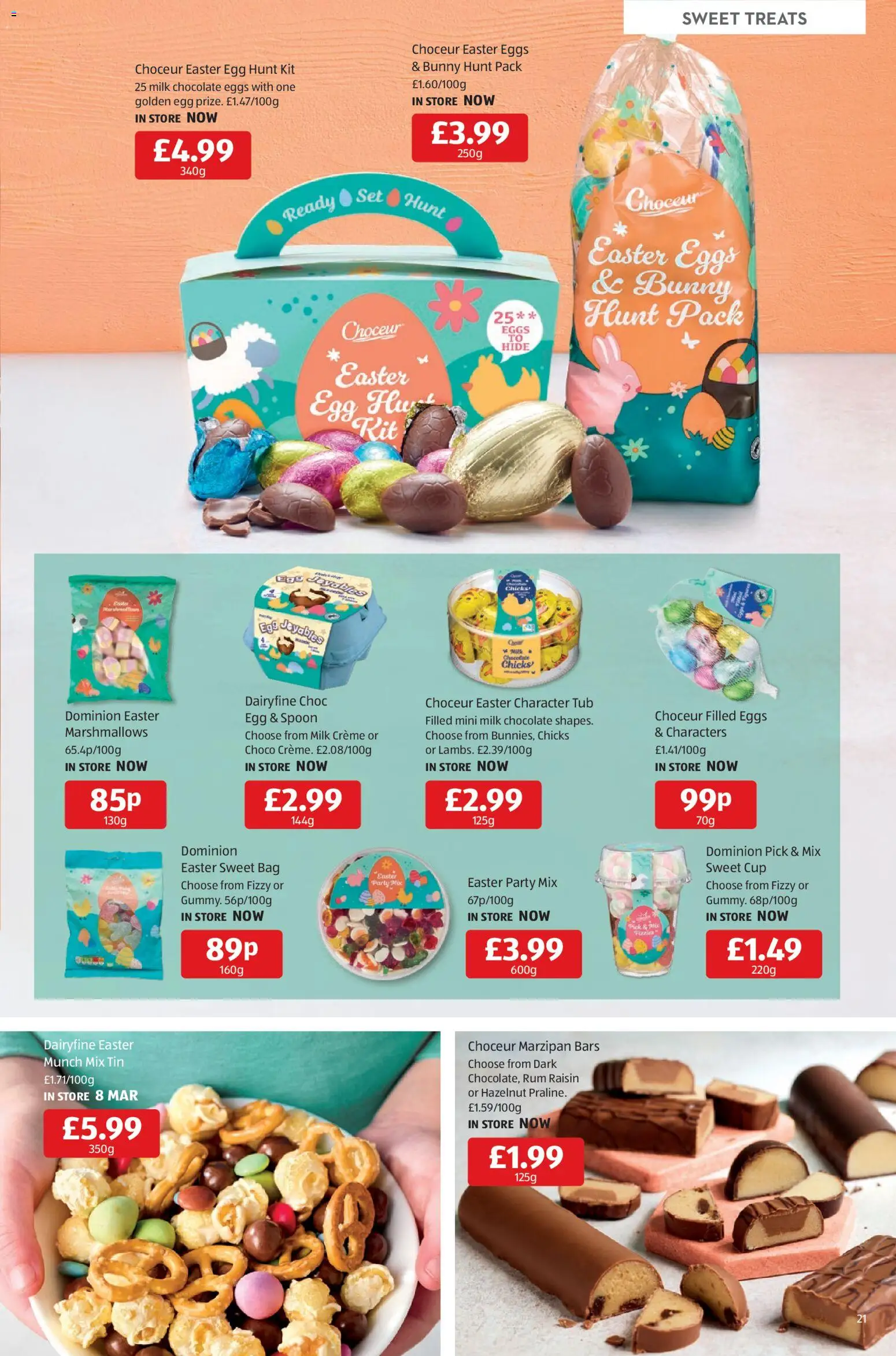 {H1} | Page: 21 | Products: Chicken, Marshmallows, Milk, Eggs