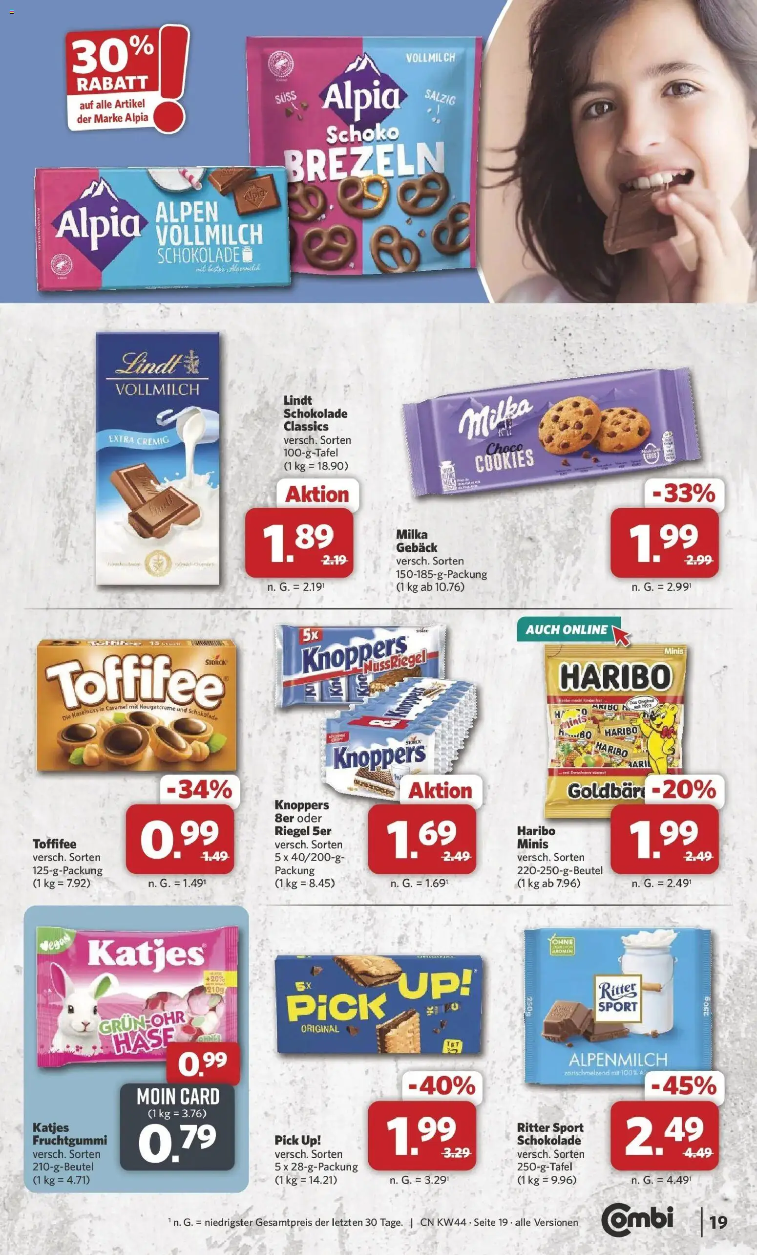 Combi Prospekt Twistringen (ab 26.10.2026) zum Blättern | Seite: 19 | Produkte: Haribo, Katjes, Toffifee, Knoppers