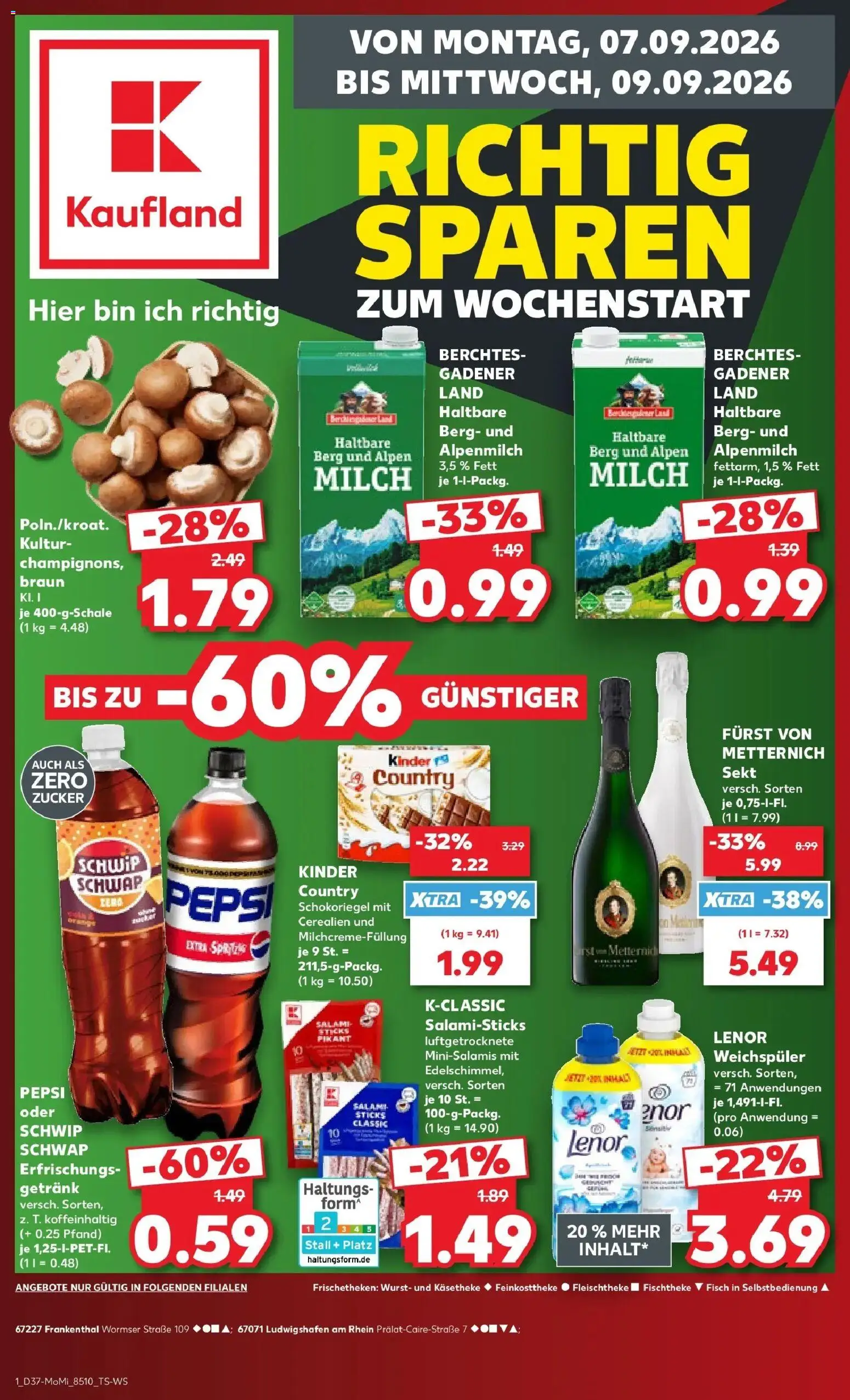 Prospekt Kaufland ab 07.09.2026 » Angebote Online zum Blättern | Seite: 1