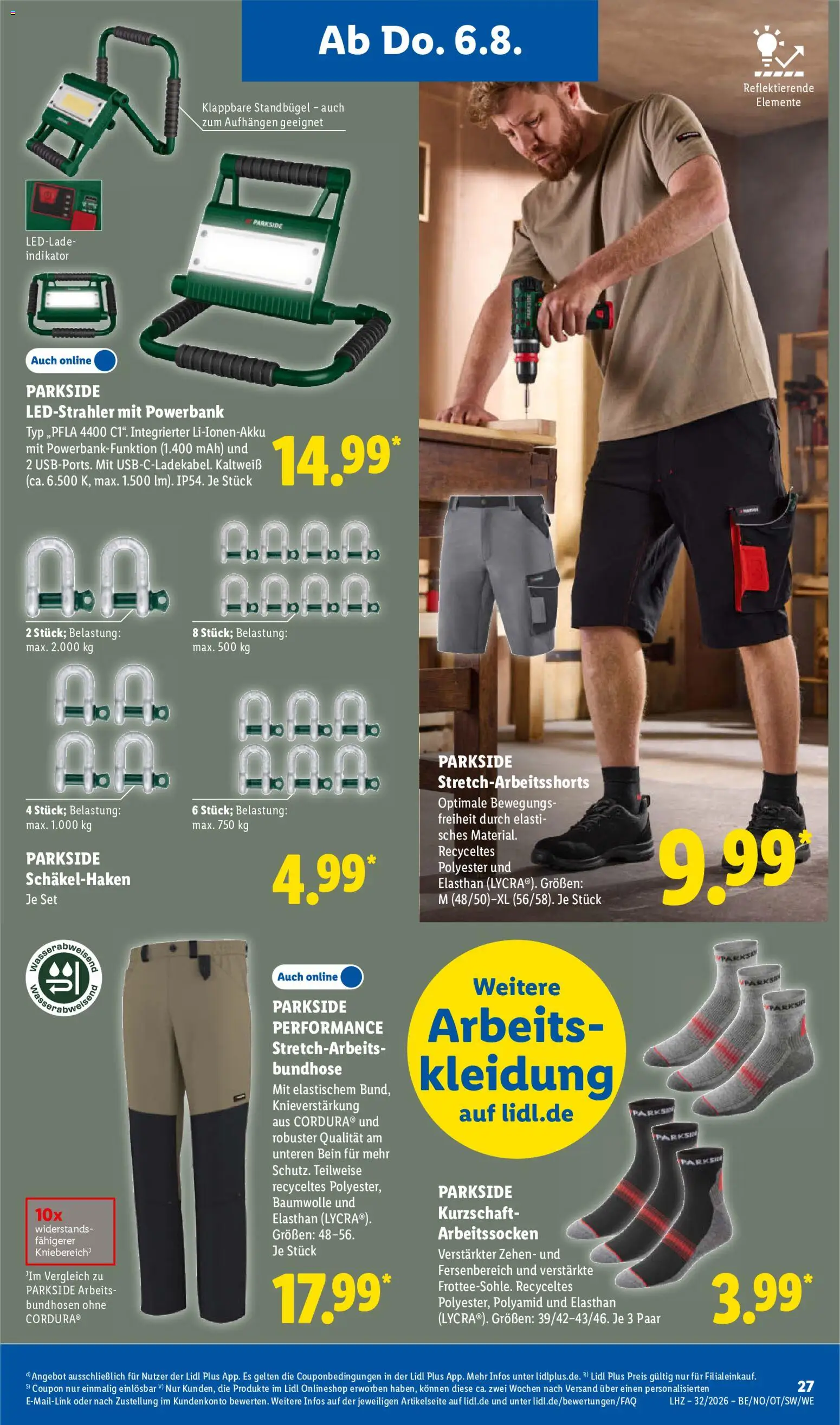 Lidl Německo leták od 03.08.2026 | Strana: 43 | Produkty: Parkside