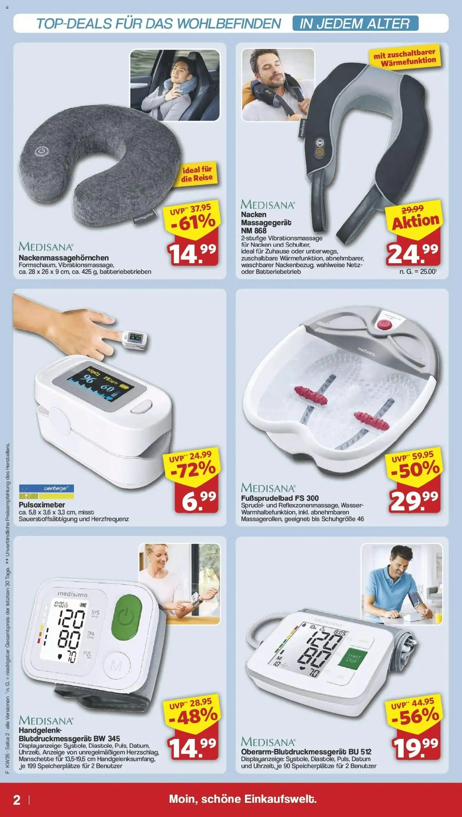 Famila Nordwest Einleger (ab 24.08.2026) zum Blättern | Seite: 2 | Produkte: Massagegerät, Wasser