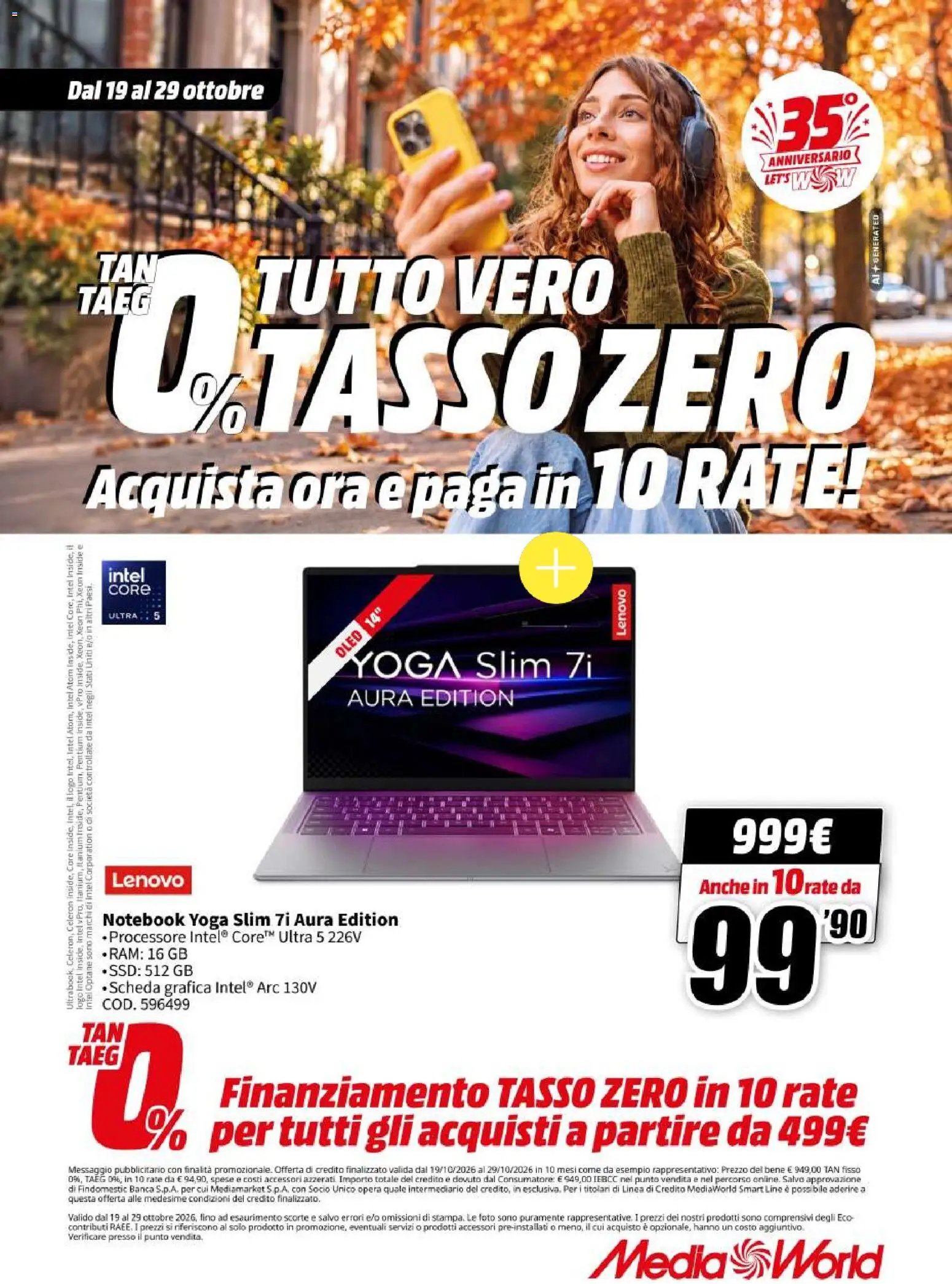 Volantino Media World del 19/10/2026 | Pagina: 26 | Prodotti: Notebook
