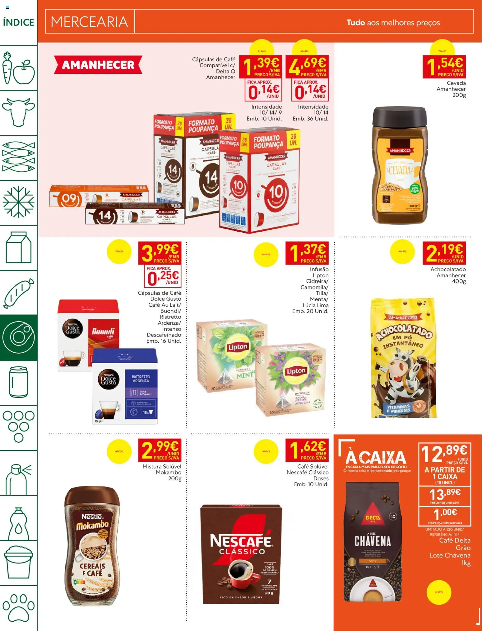 Recheio folheto Madeira │ válido de 28/07/2026 | Página: 18 | Produtos: Café solúvel, Caixa, Dolce gusto, Cereais
