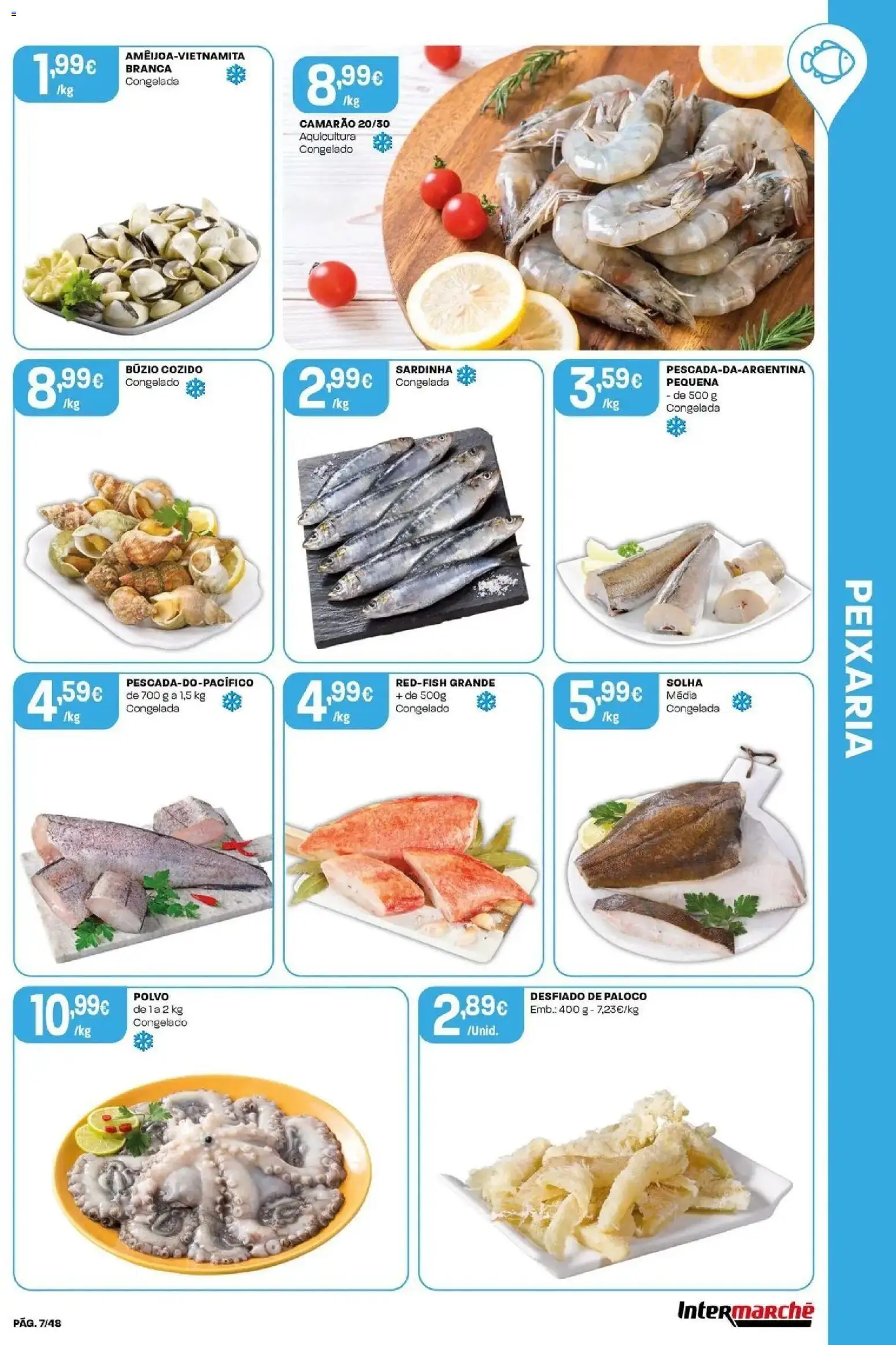 Intermarché - Isto é que são preços BAIXOS! │ válido de 28.05.2026 | Página: 7 | Produtos: Polvo, Camarão