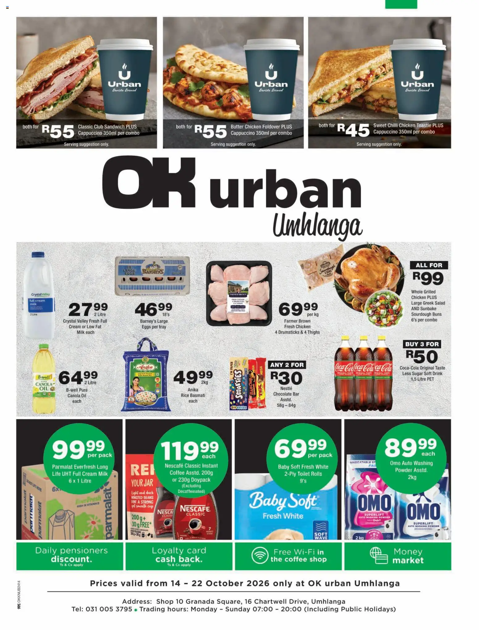New OK Foods catalogue – valid from 14/10/2026 | Page: 1 | Products: Beans, Light, Cream, Salad
