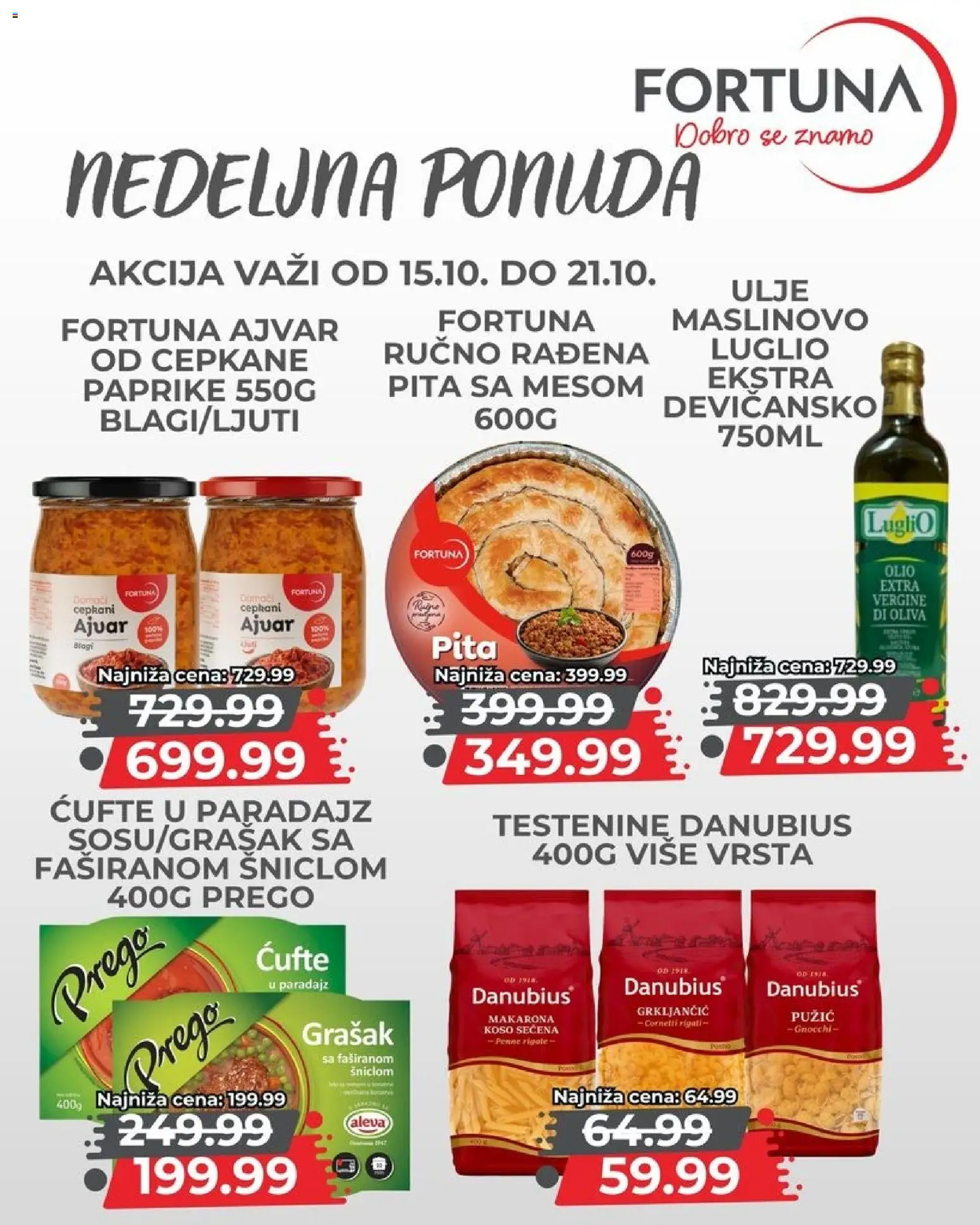 Fortuna Market katalog - važi od 15.10.2026 | Strana: 6 | Proizvode: Ajvar, Grašak, Pita, Ulje