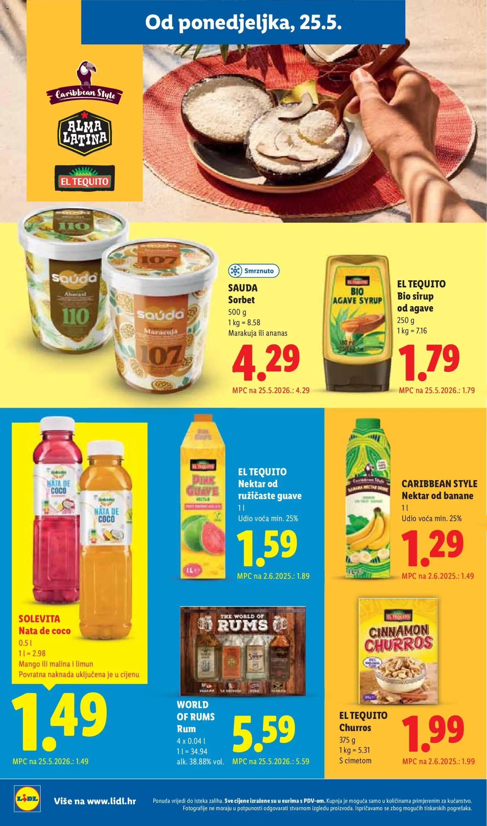 Lidl katalog | vrijedi od 25.05.2026 | Stranica: 20 | Proizvodi: Banane, Ananas, Limun, Sirup