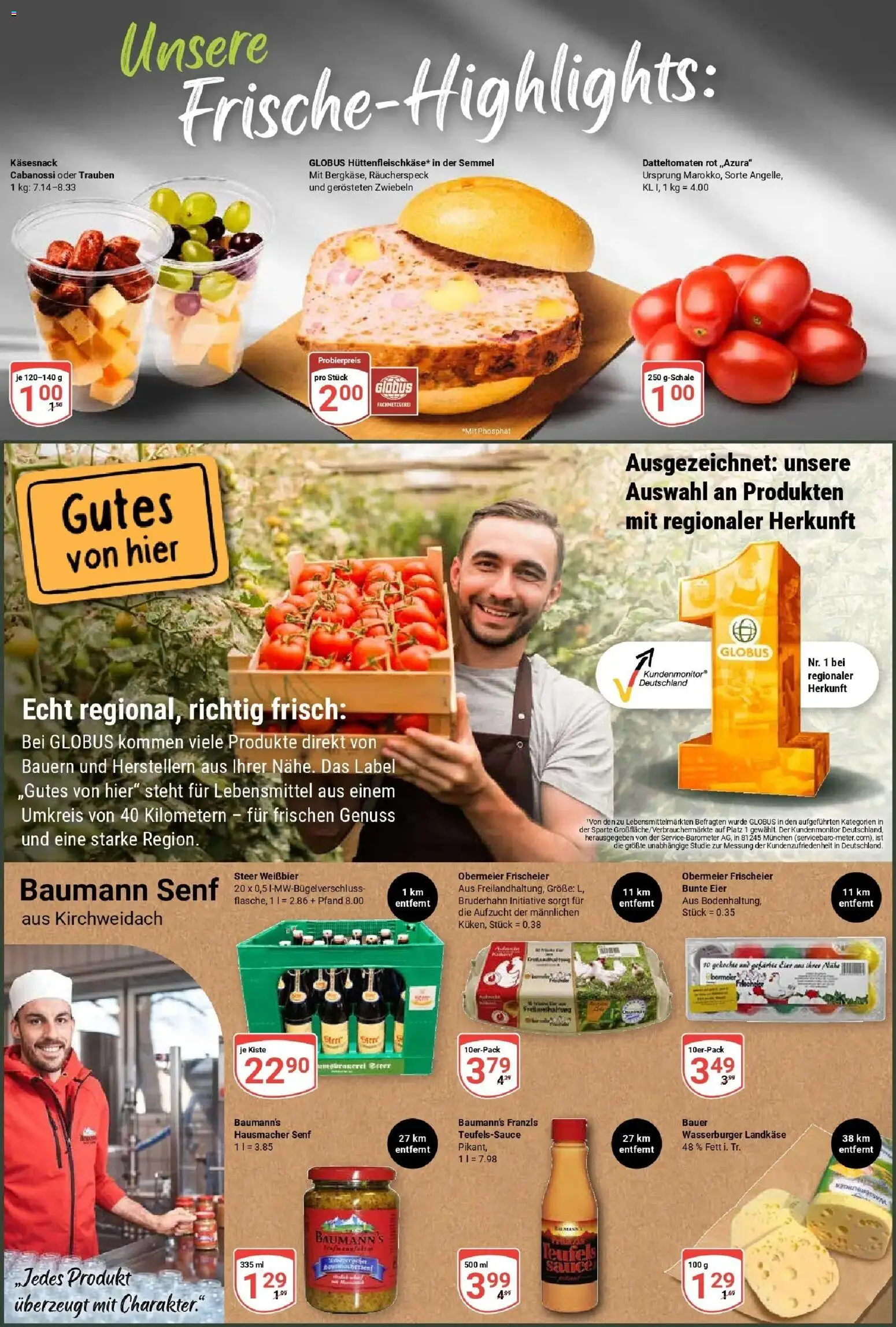 Globus Prospekt Mühldorf (ab 24.08.2026) » Angebote online | Seite: 2 | Produkte: Eier, Trauben, Weißbier, Zwiebeln
