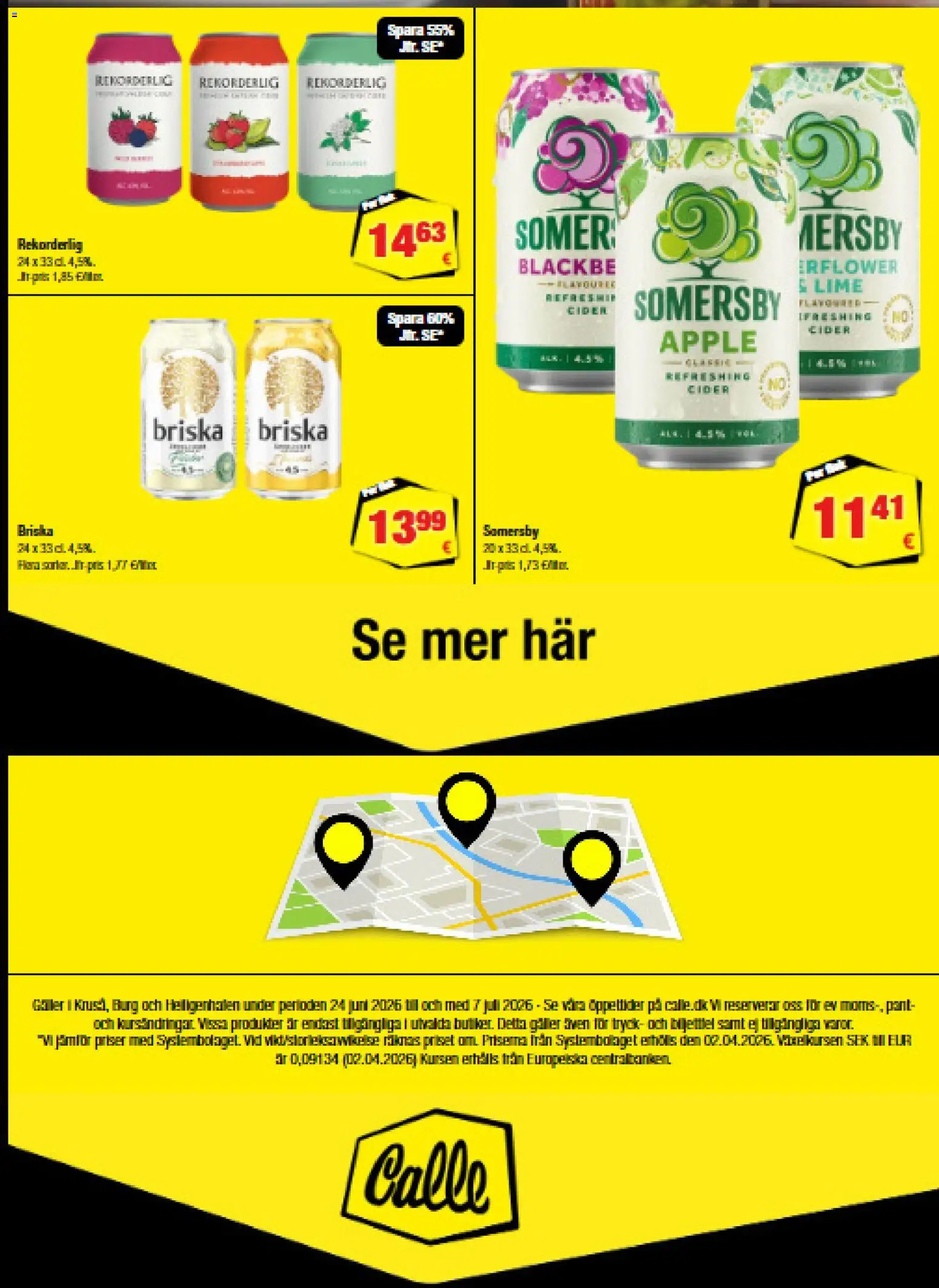 Calle tilbudsavis – gyldig fra 24/06/2026 | Side: 27 | Produkter: Cider, Lime