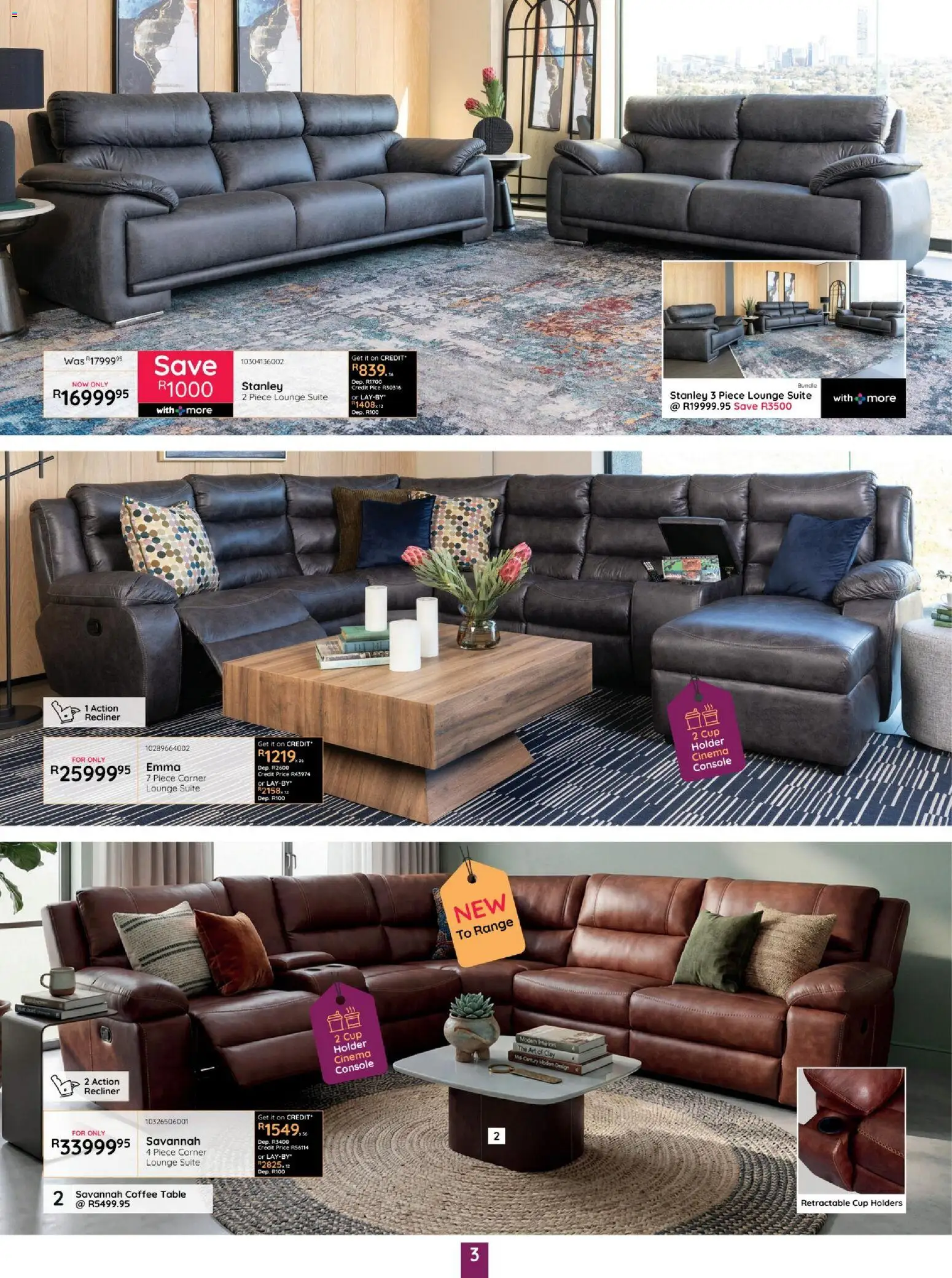 New Bradlows catalogue – valid from 16/07/2026 | Page: 3 | Products: Coffee table, Table, Lounge suite, Clay