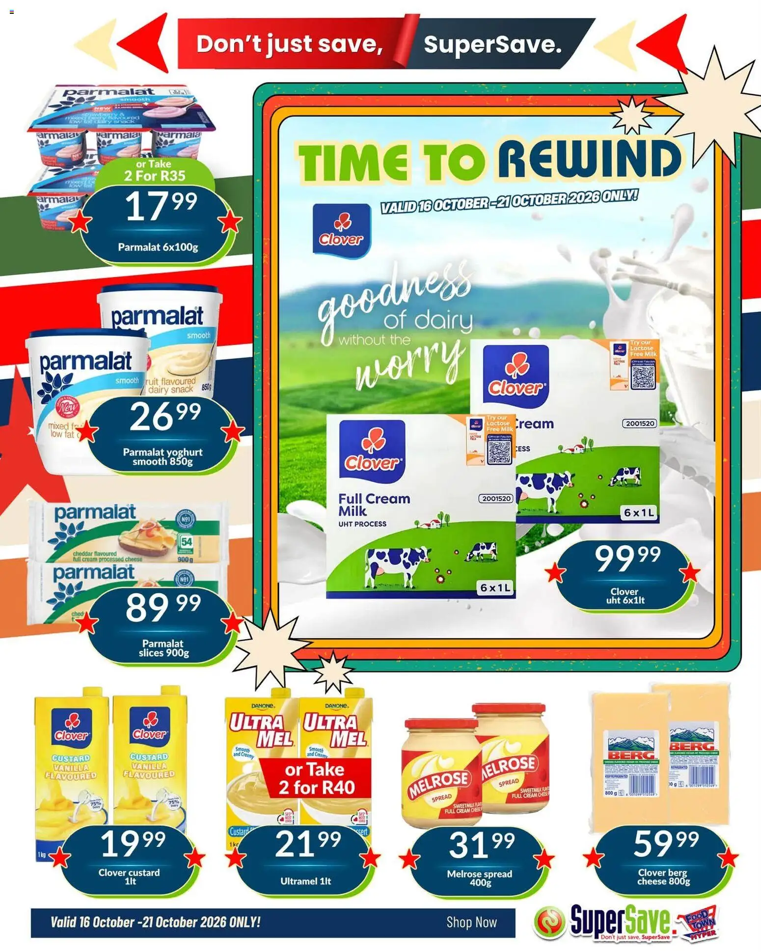 New Super Save catalogue – valid from 15/10/2026 | Page: 4 | Products: Spread, Milk, Cheese, Cream