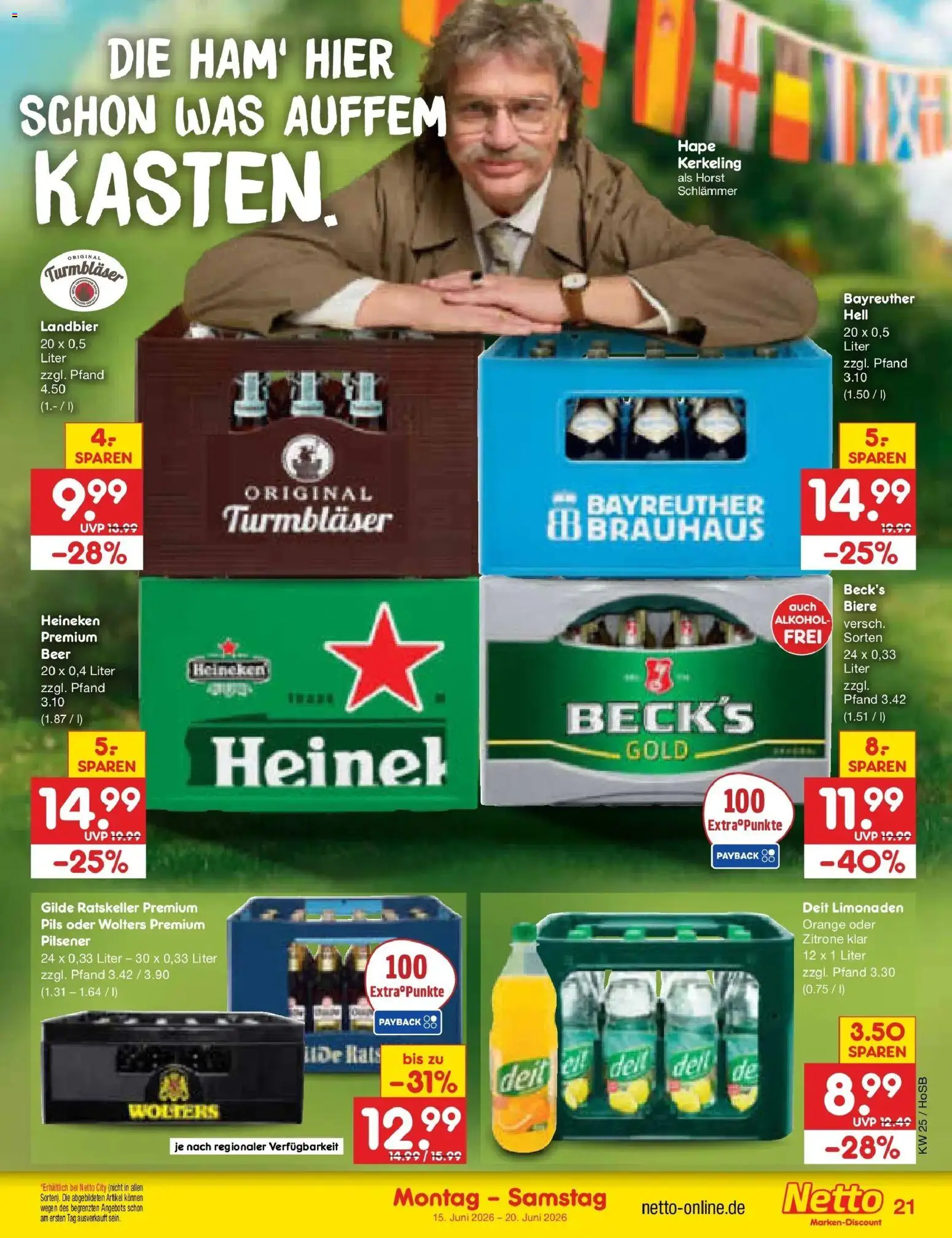 Netto Marken-Discount Prospekt Hannover – gültig ab 15.06.2026 | Seite: 27 | Produkte: Pils, Heineken, Zitrone