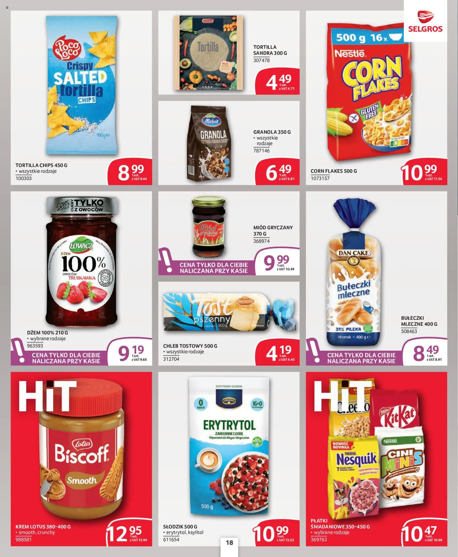 Selgros cash&carry gazetka - Oferta dla profesjonalistów od 08.10.2026 | Strona: 18 | Produkty: Miód, Mleka, Miód gryczany, Dżem