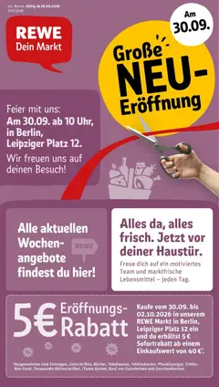 Rewe Prospekt Berlin / Mitte ab 28.09.2026 gültig