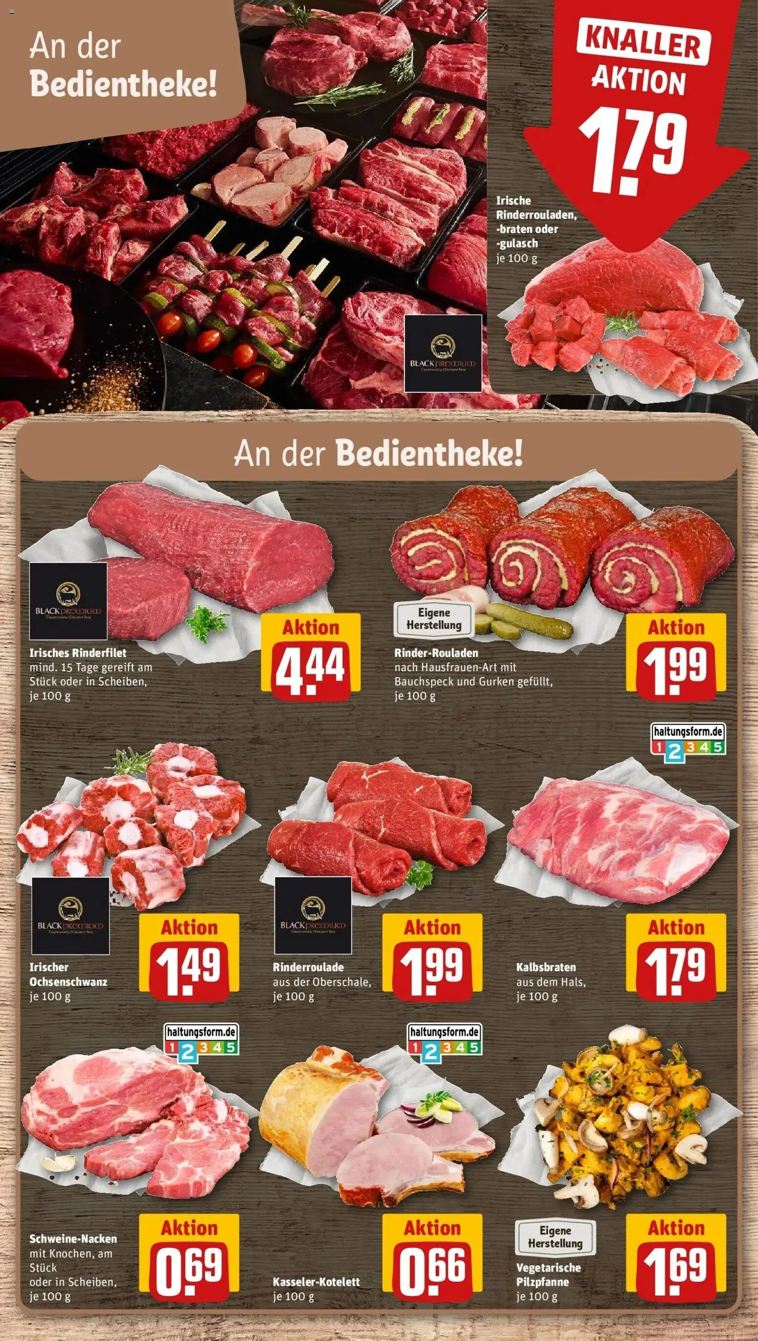 REWE Prospekt ab 26.10.2026 zum Blättern » Angebote | Seite: 8 | Produkte: Rinderrouladen, Schweinenacken, Gulasch, Gurken