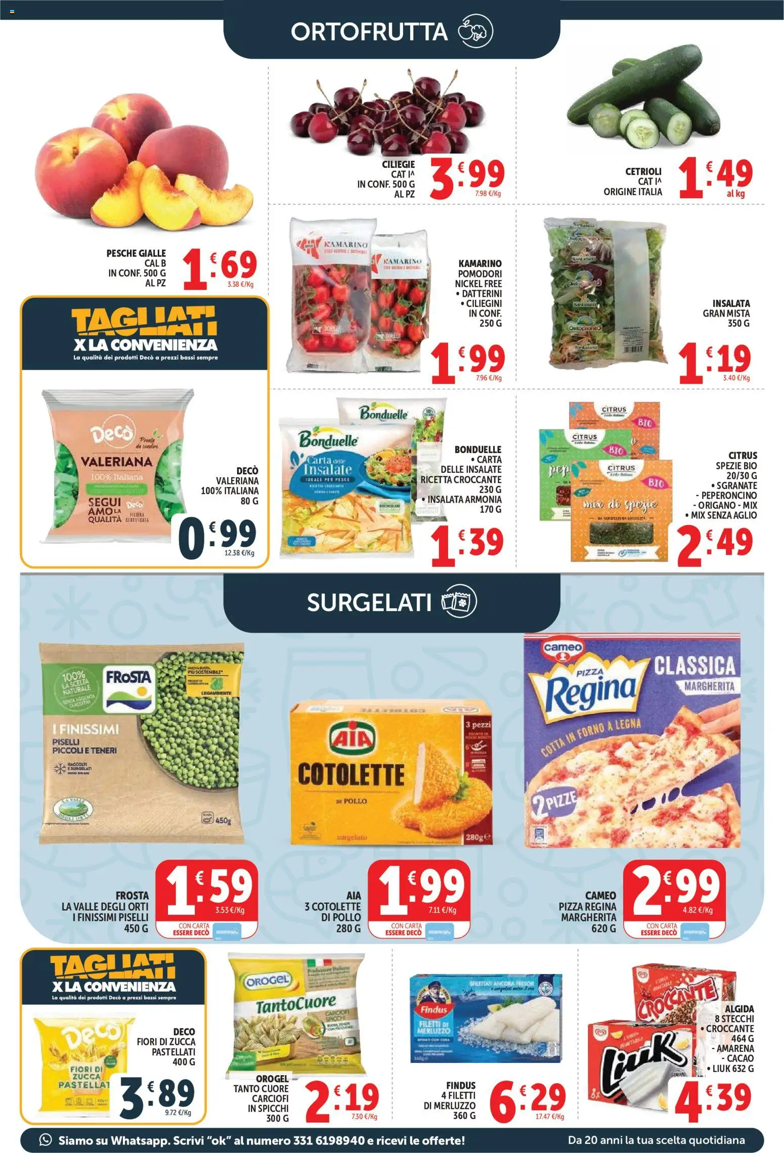 Volantino Decò del 29.05.2026 | Pagina: 5 | Prodotti: Merluzzo, Cetrioli, Pomodori, Piselli