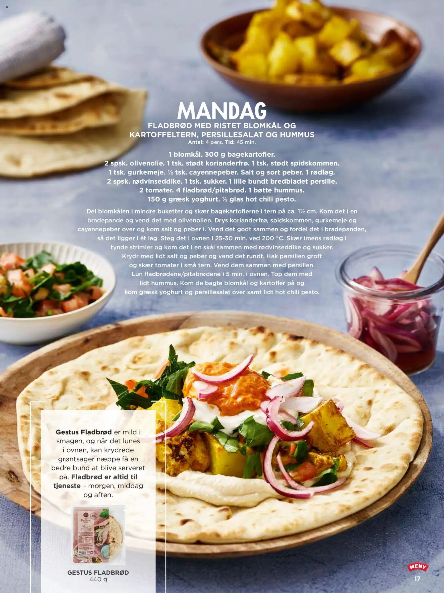 Meny tilbudsavis – gyldig fra 01.02.2026 | Side: 17 | Produkter: Yoghurt, Tomater, Kartofler, Peber