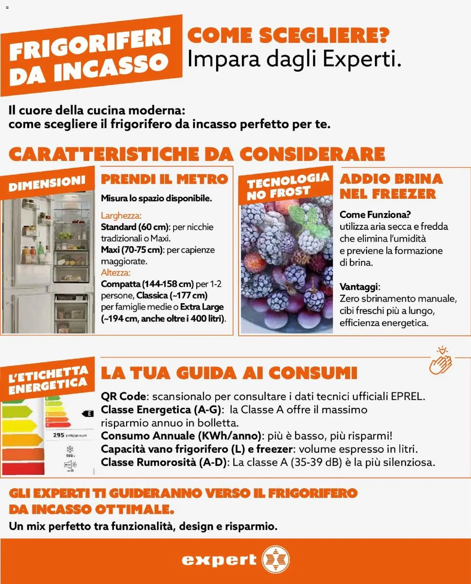Volantino Expert del 22/10/2026 | Pagina: 12 | Prodotti: Freezer, Frigorifero, Frigorifero da incasso
