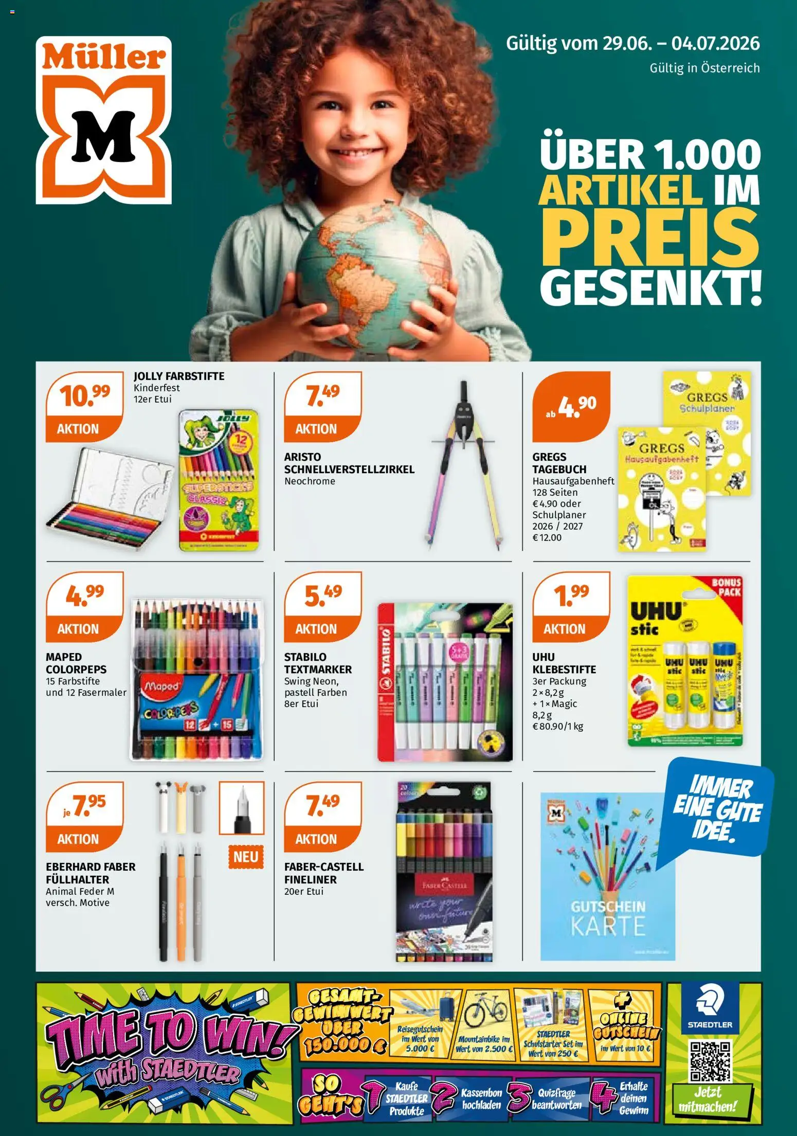Müller Für den perfekten Schulstart gültig ab 29.06.2026 | Seite: 1