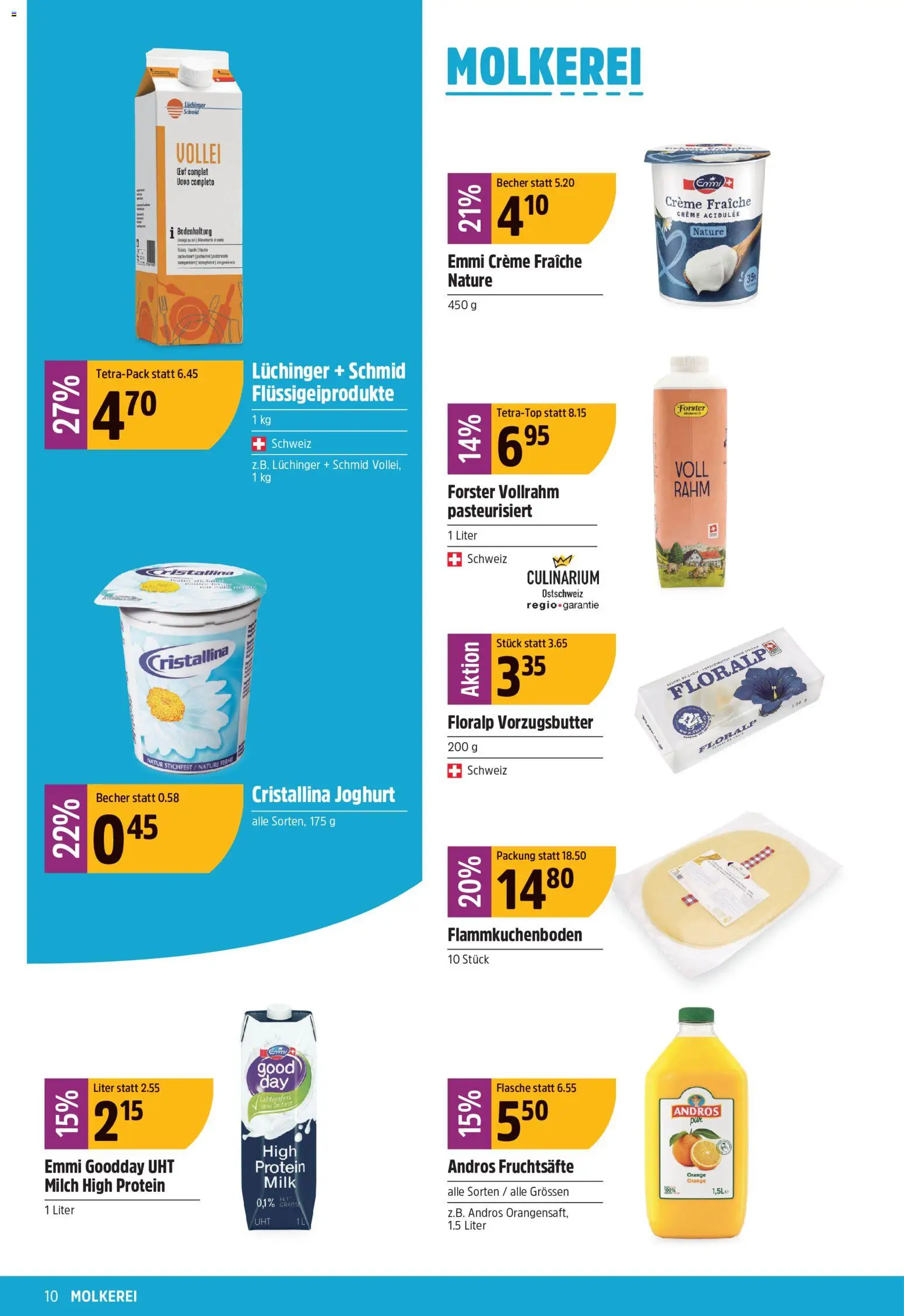 TopCC aktionen – gültig ab 18.05.2026 | Seite: 10 | Produkte: Milch, Joghurt, Creme