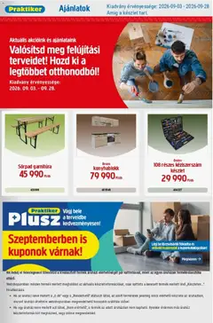 Praktiker akciós újság - amely érvényes a következő dátumtól: 2026.09.03.