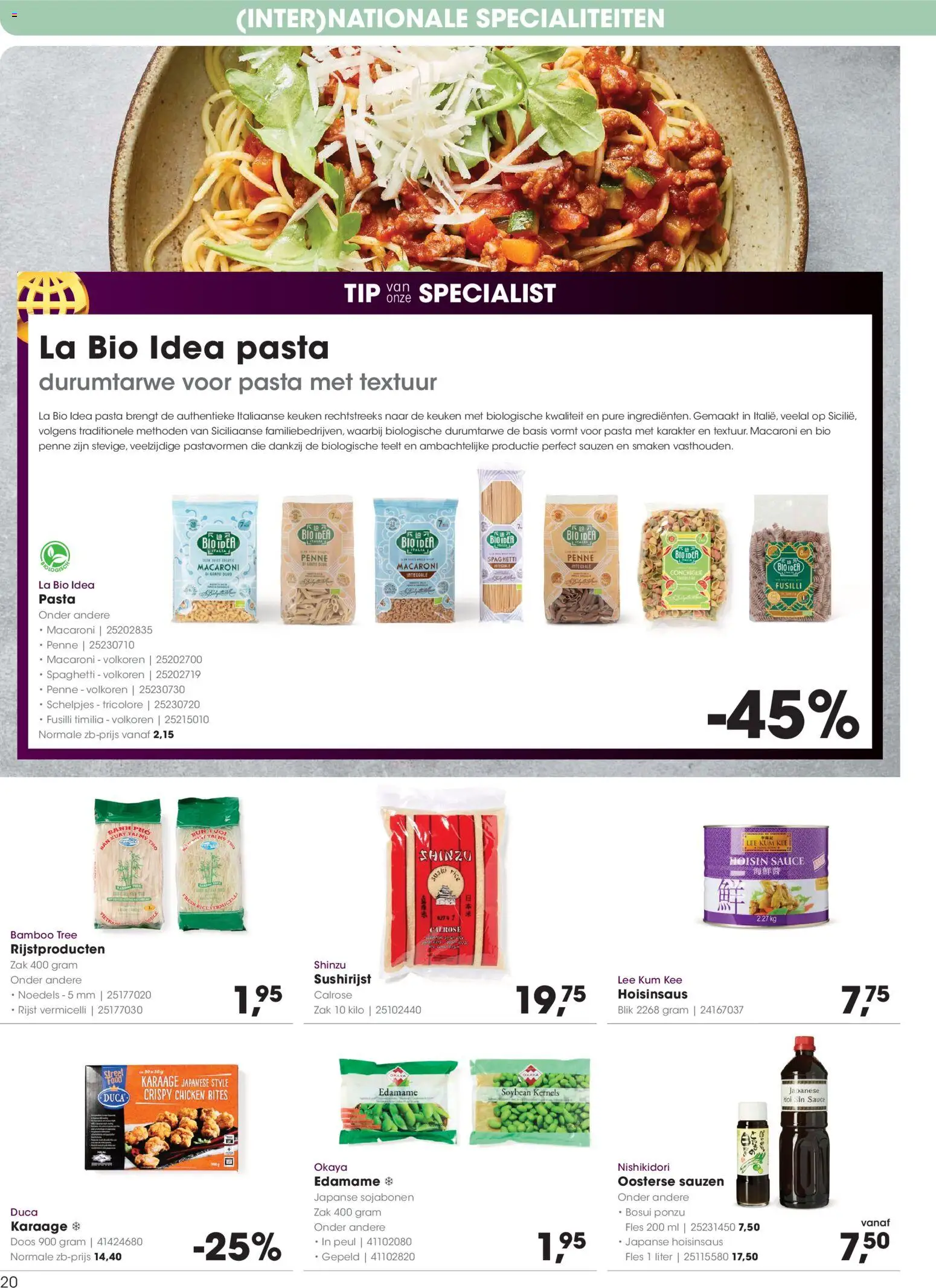 {H1} | Pagina: 20 | Producten: Noedels, Pasta, Fles, Macaroni