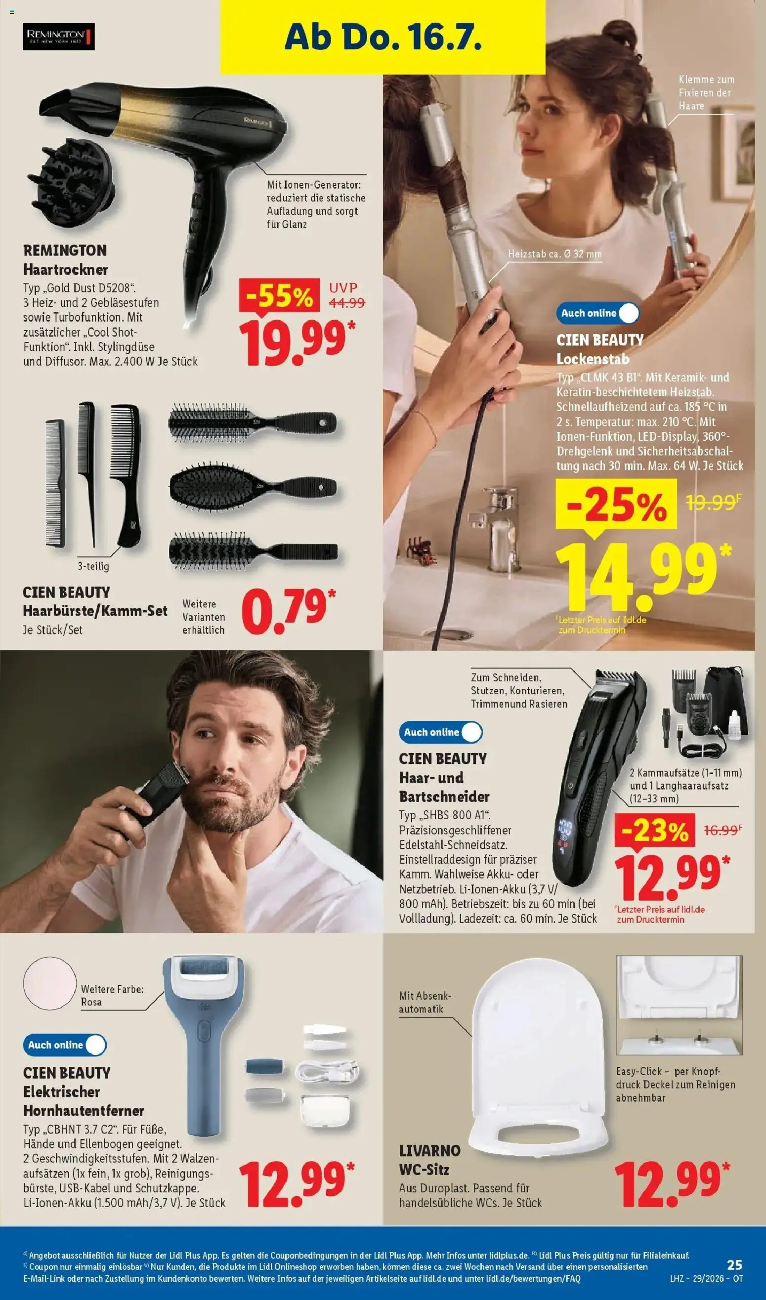 Lidl Prospekt Senftenberg – gültig ab 13.07.2026 | Seite: 47 | Produkte: Lockenstab, Haartrockner