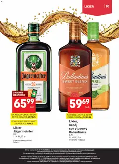 Pogląd oferty "Delikatesy Centrum gazetka - DeliBarek" - ważna od 29.10.2026 | Strona: 16 | Produkty: Delikatesy, Jagermeister, Ballantines