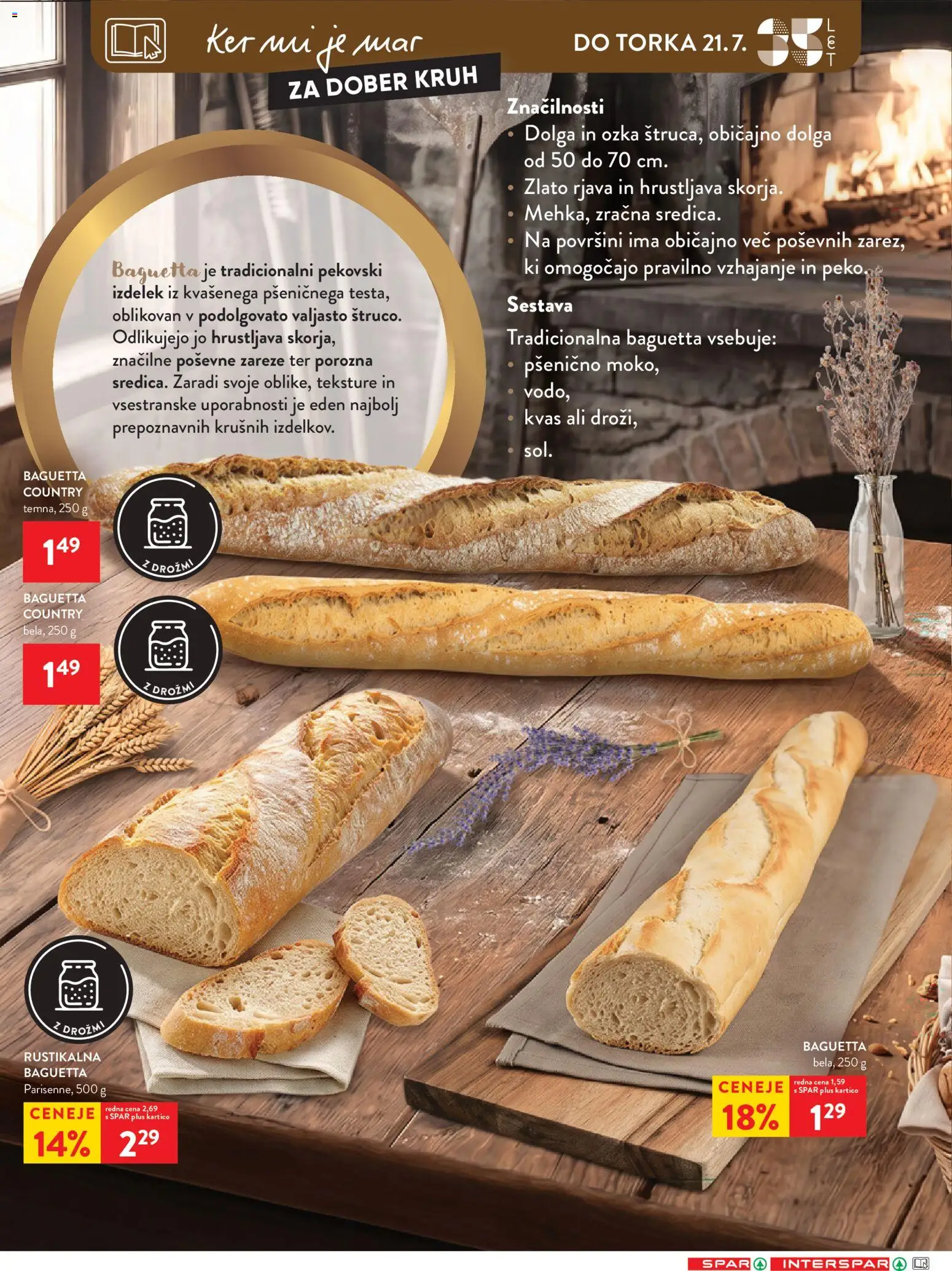 Novi Spar katalog ponudbe – veljaven od 16.07.2026 | Stran: 17 | Izdelki: Kruh