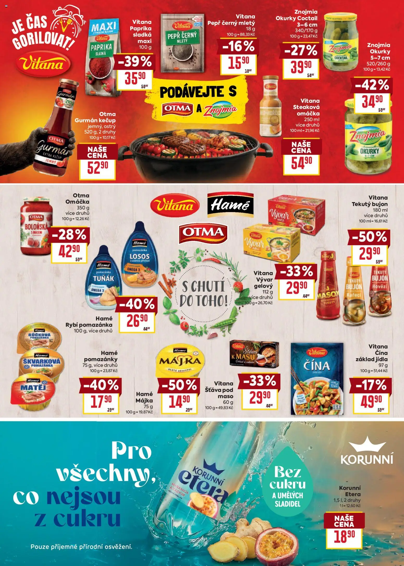 Billa leták - Vaše oblíbené značky od 12.08.2026 | Strana: 19 | Produkty: Okurky, Losos, Vývar, Zázvor