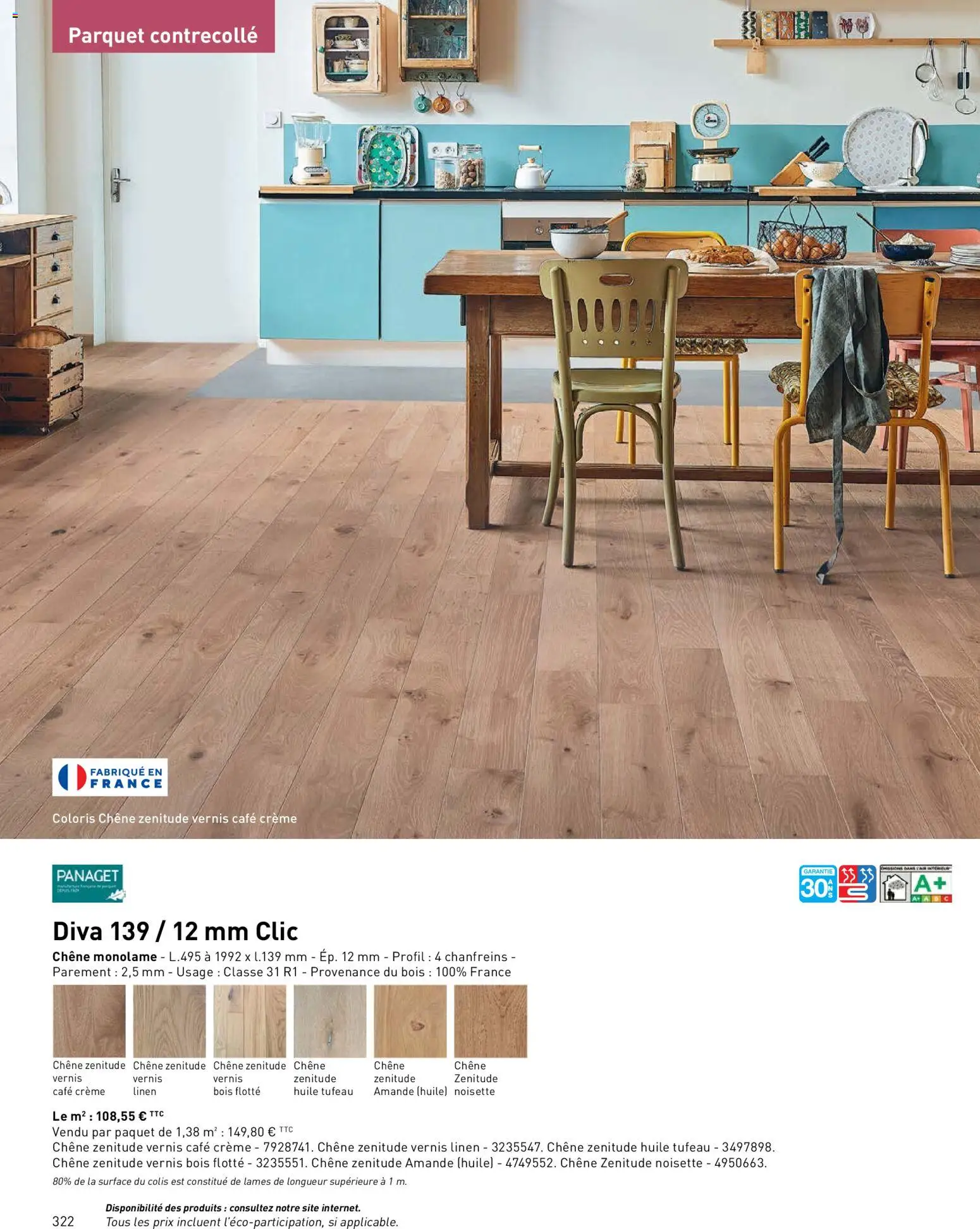 {H1} | Page: 322 | Produits: Amande, Noisette, Parquet, Café