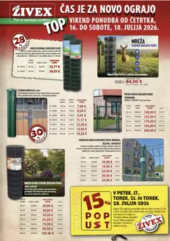 Živex katalog akcije – veljaven od 15.07.2026