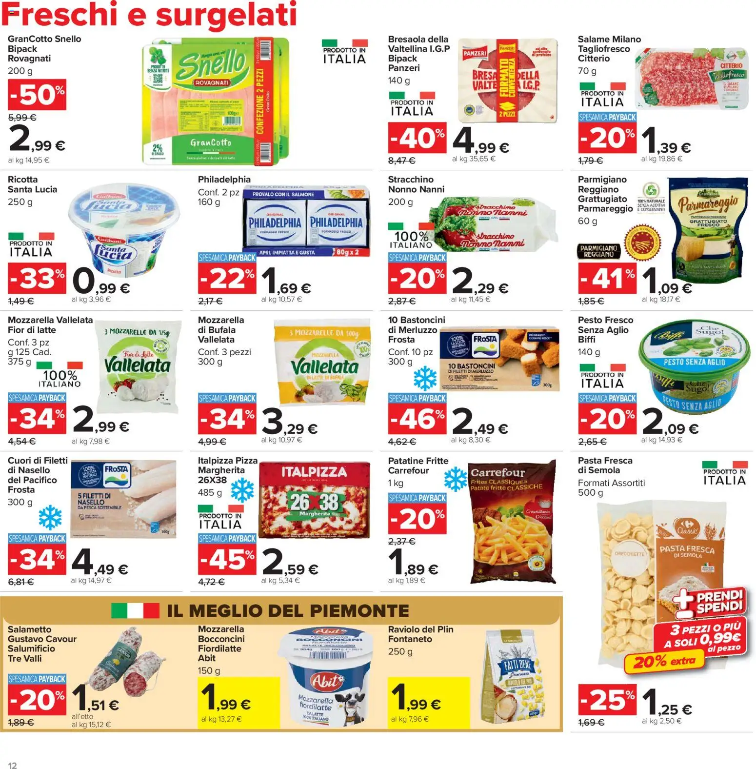 Volantino Carrefour del 19.05.2026 | Pagina: 12 | Prodotti: Patatine, Stracchino, Ricotta, Sugo