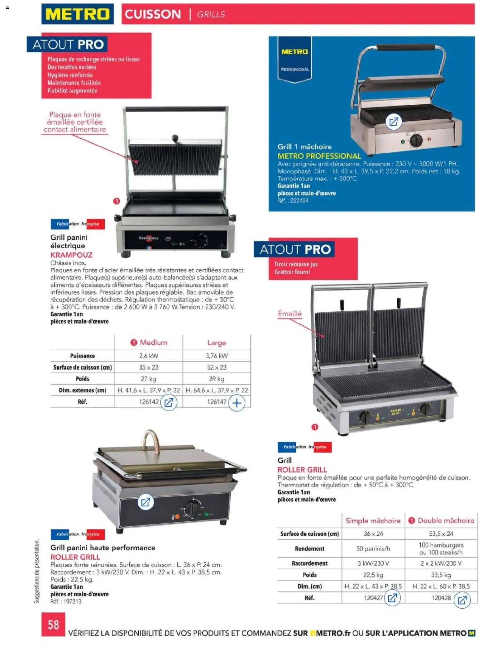 {H1} | Page: 58 | Produits: Poids, Grill, Hygiène, Jus