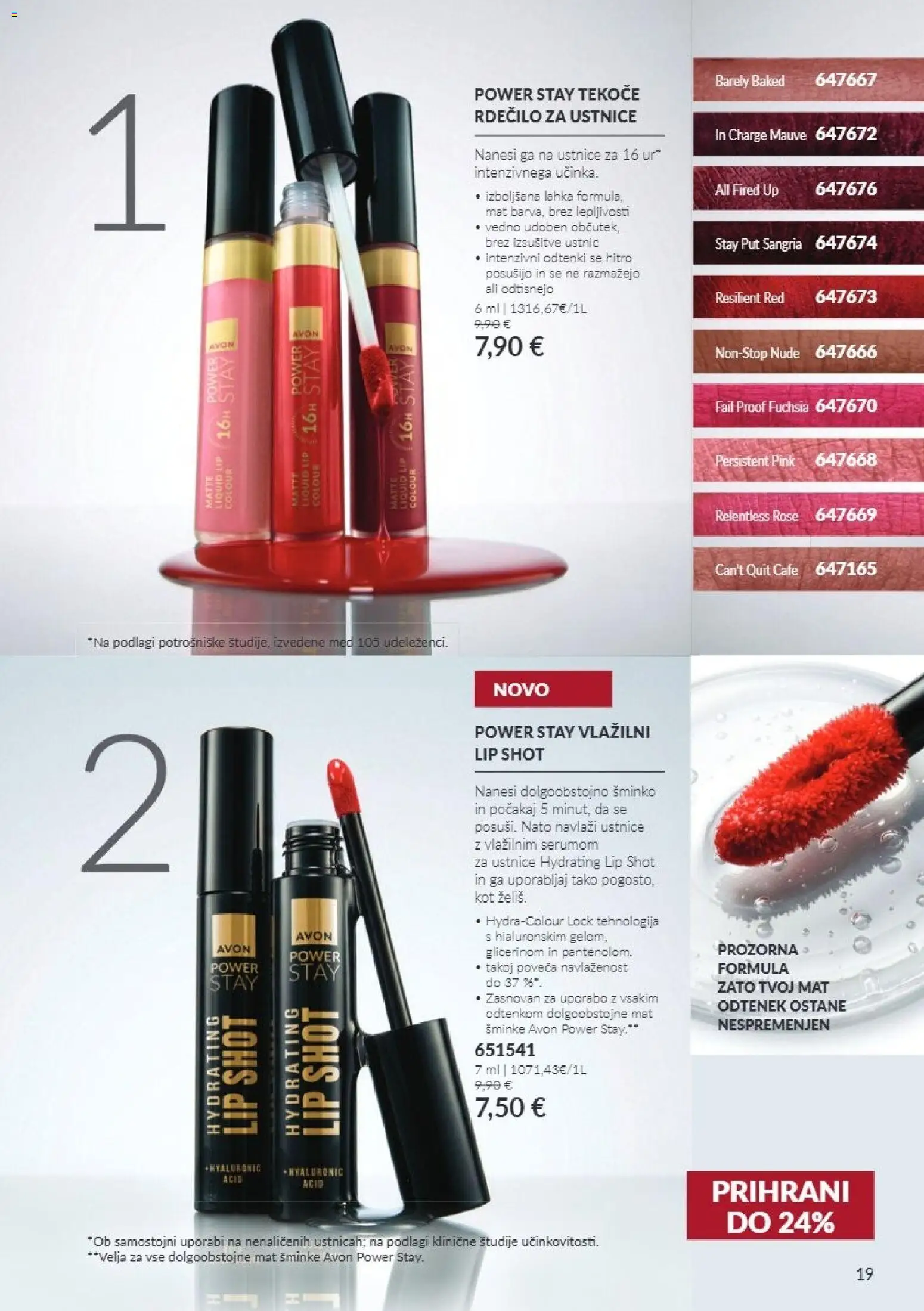 Novi Avon katalog ponudbe – veljaven od 01.10.2026 | Stran: 19 | Izdelki: Med, Rdecilo za ustnice