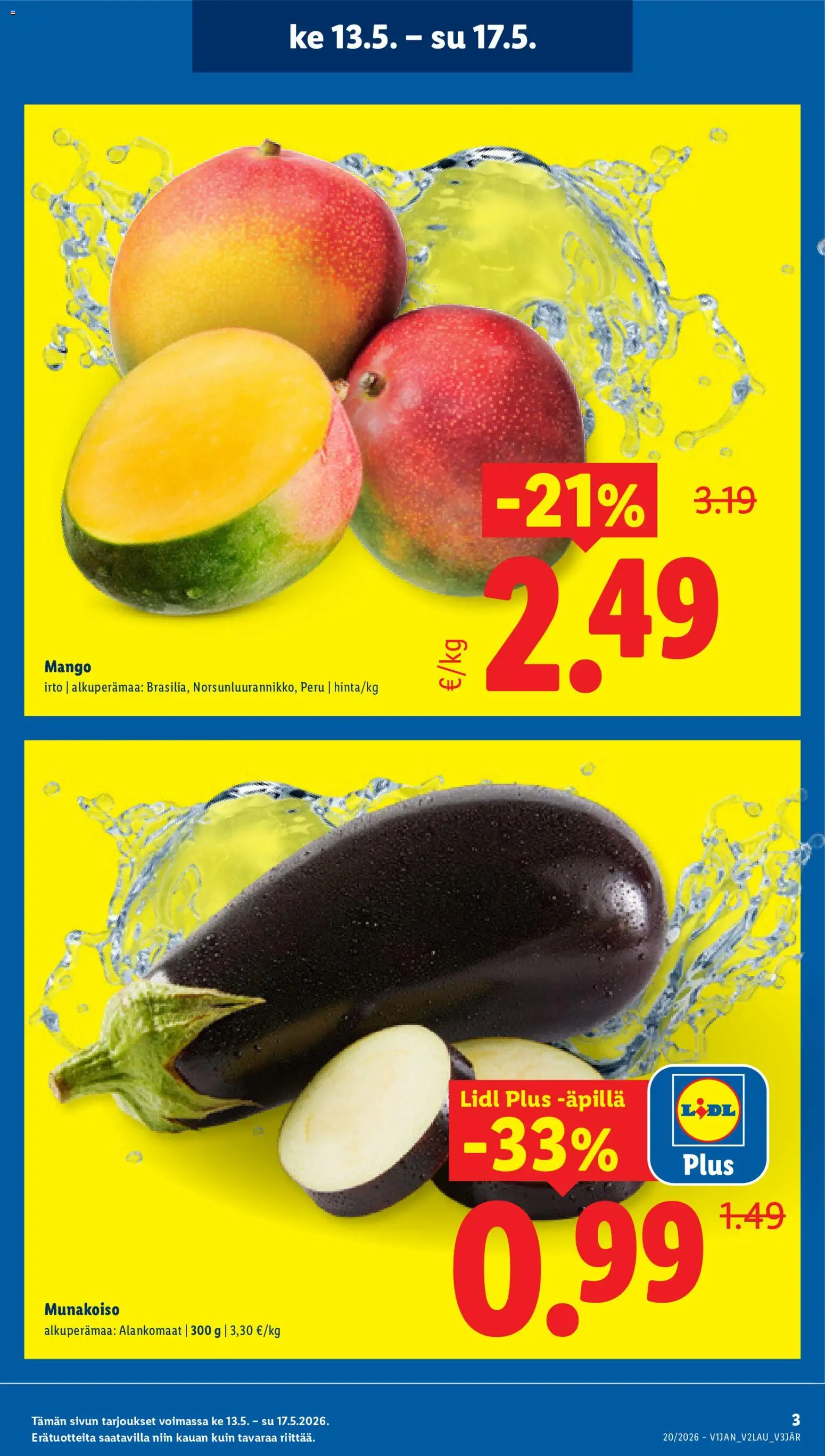 Lidl tarjoukset - Tampere – voimassa 13.05.2026 alkaen | Sivu: 3