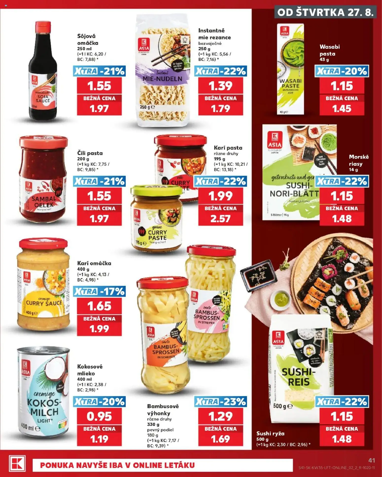 Nové Kaufland akcie – leták je platný od 27.08.2026 | Strana: 41