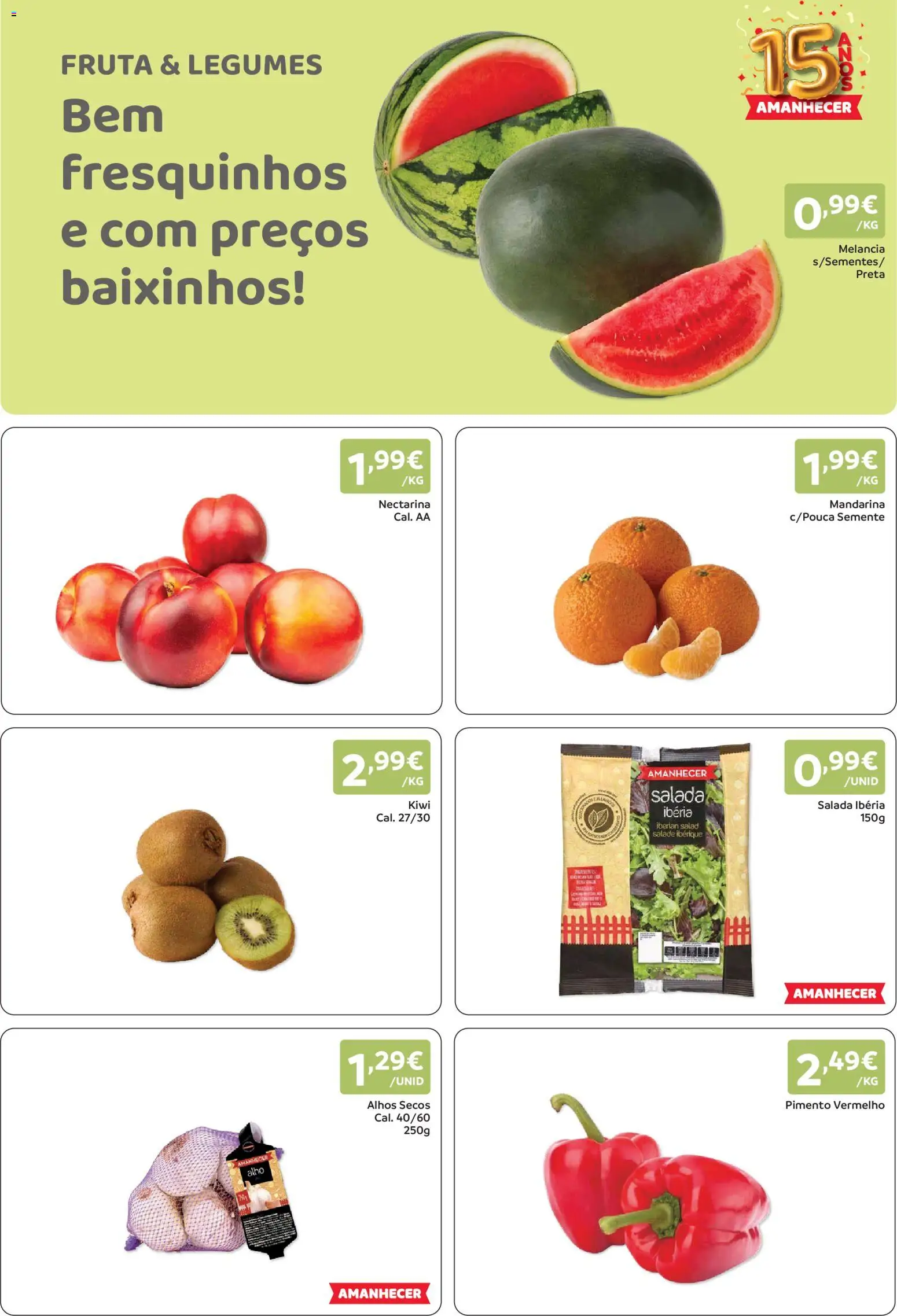 Amanhecer folheto │ válido de 13/08/2026 | Página: 2 | Produtos: Legumes, Melancia, Pimento vermelho, Salada