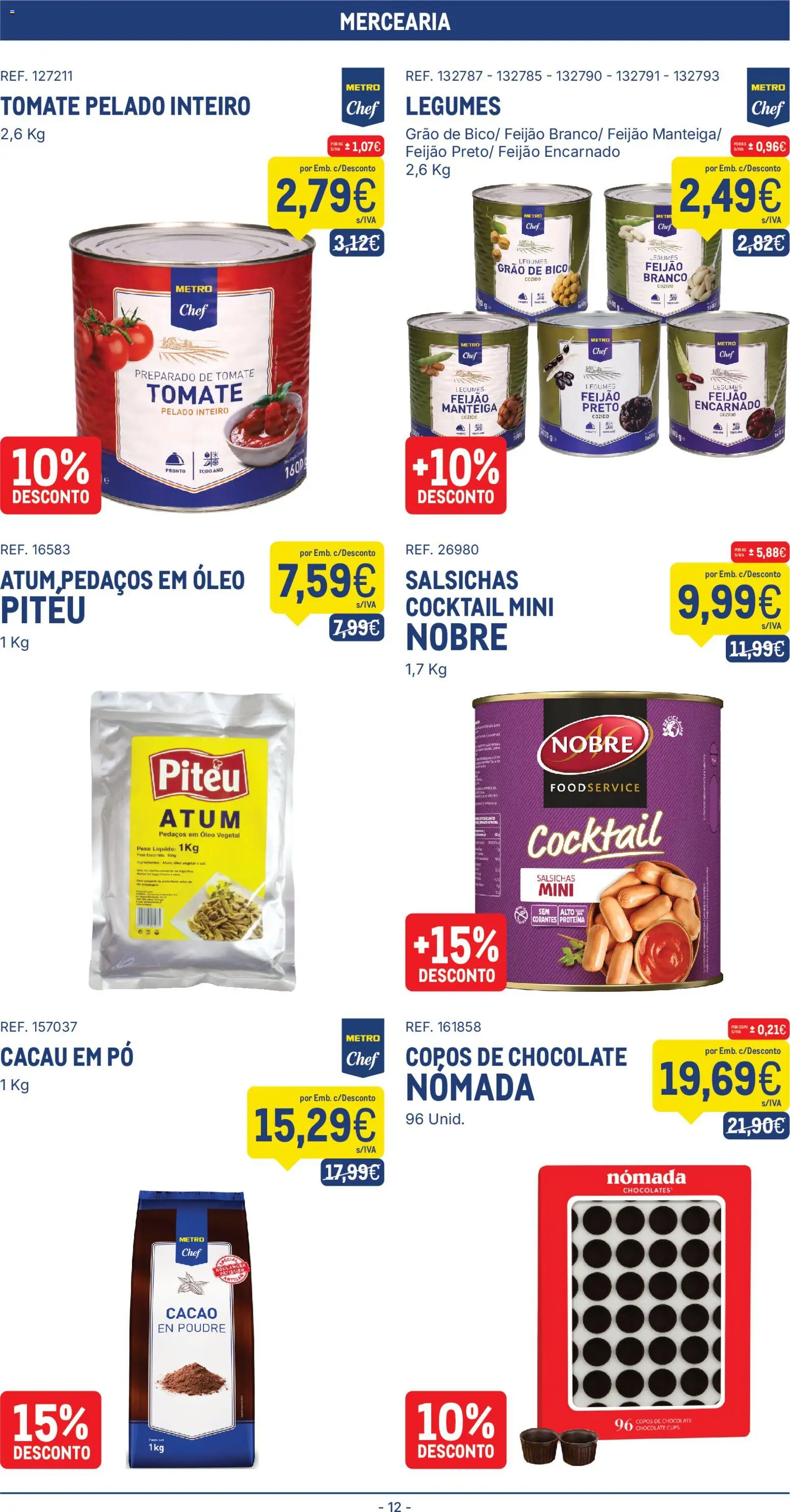 Makro folheto │ válido de 05.05.2026 | Página: 12 | Produtos: Copos, Atum, Óleo, Proteina