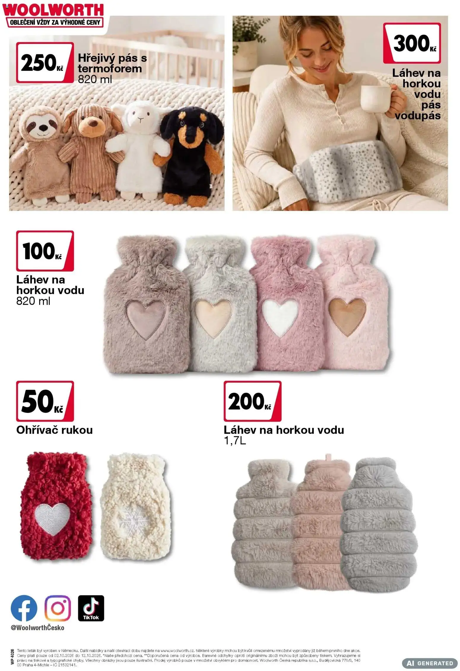 Woolworth leták - Trebic od 02.10.2026 | Strana: 31 | Produkty: Ohřívač rukou, Oblečení, Láhev