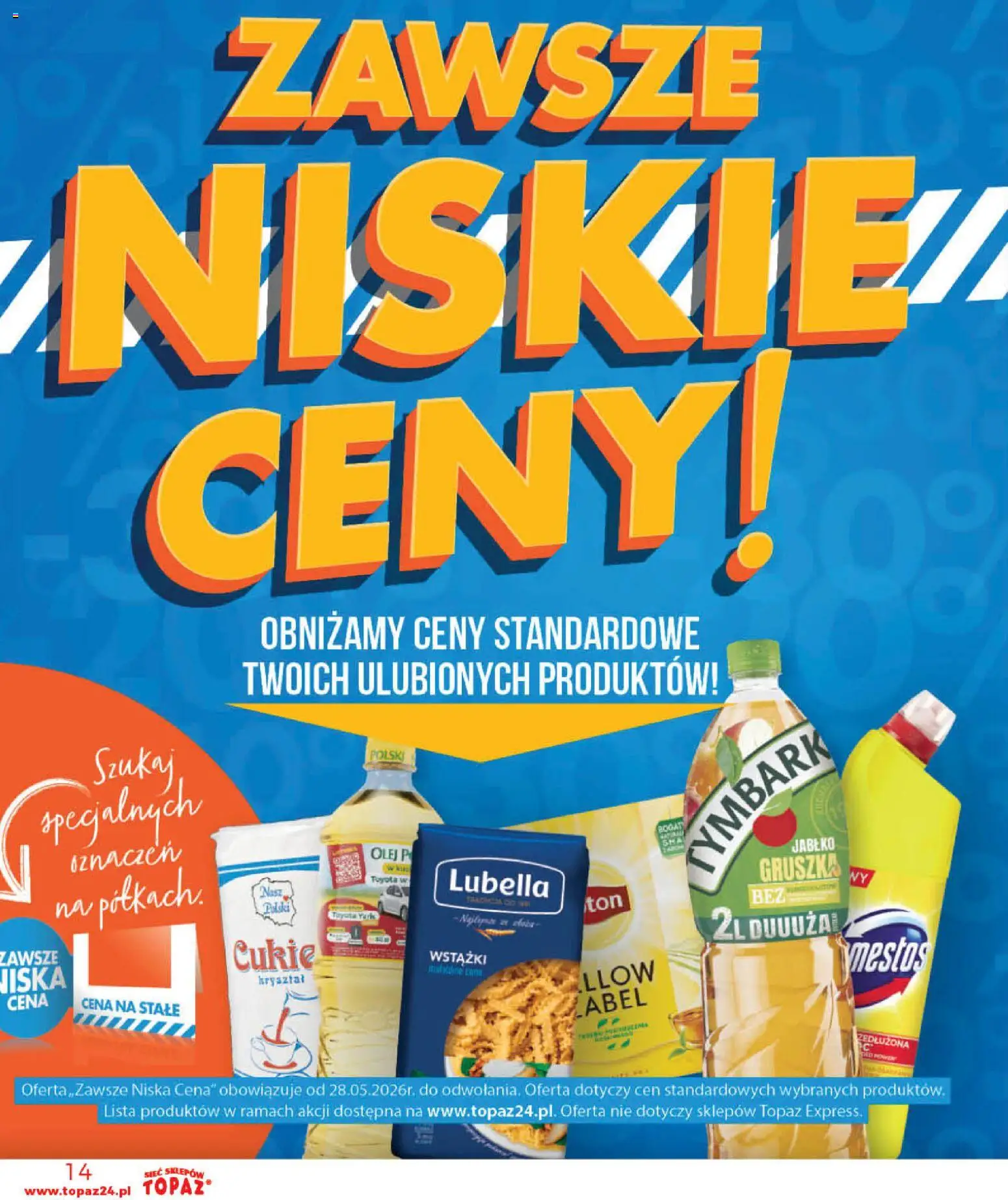 Topaz gazetka - Otwarcie Stoczek Łukowski od 30.05.2026 | Strona: 14 | Produkty: Gruszka, Olej