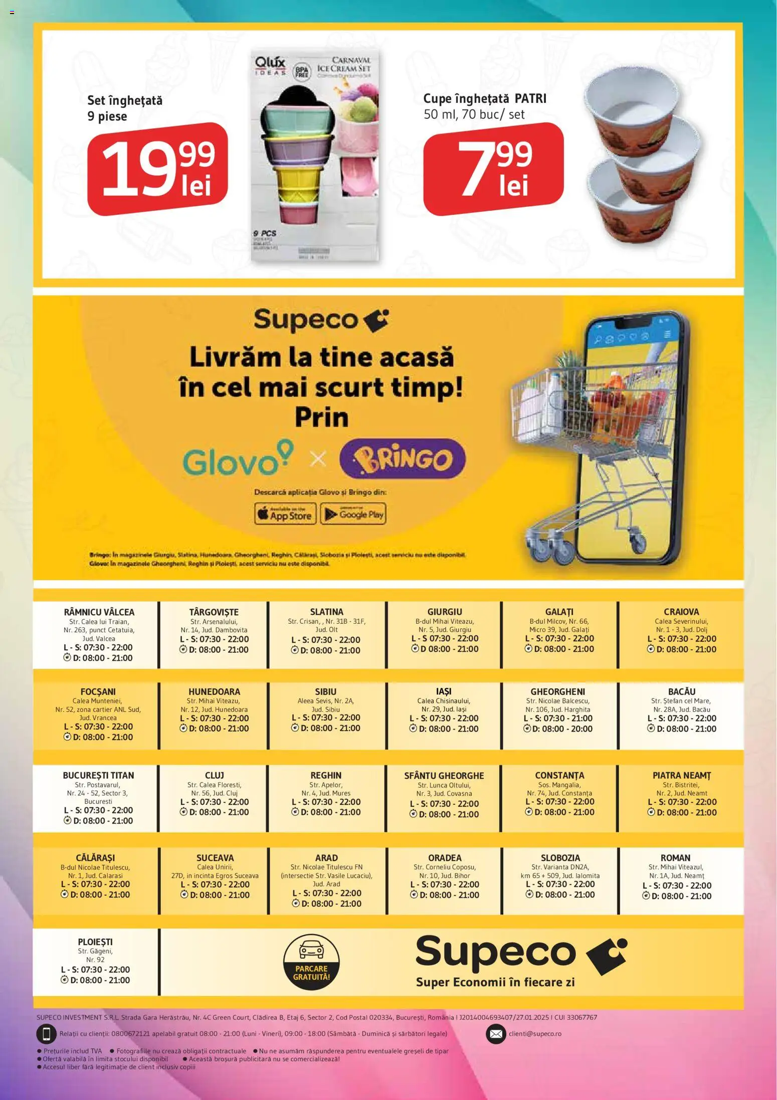Noul catalog Supeco – valabil de la 07.05.2026 | Pagină: 8 | Produse: Înghețată