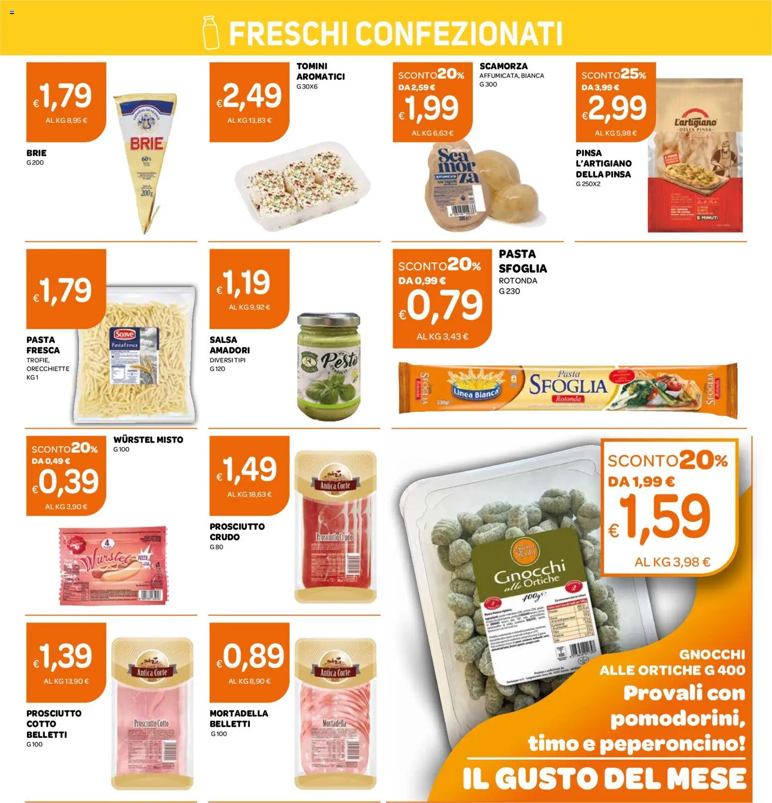 Volantino Ekom del 02.06.2026 | Pagina: 7 | Prodotti: Prosciutto Cotto, Pasta sfoglia, Mortadella, Gnocchi