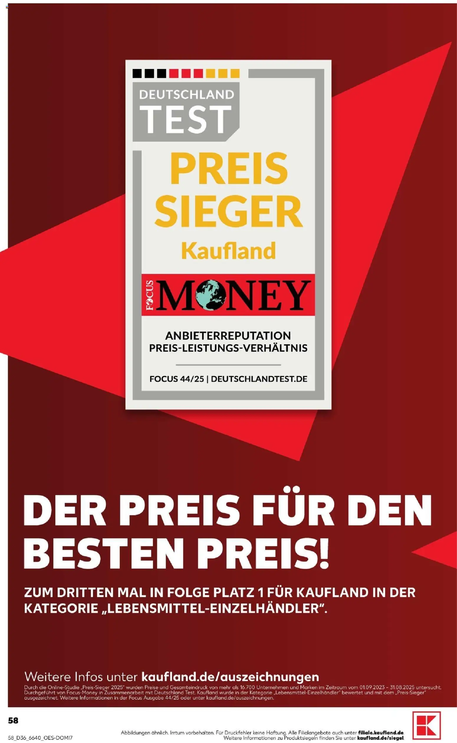 Kaufland Prospekt Speyer – gültig ab 03.09.2026 | Seite: 58 | Produkte: Mozzarella, Garnelen, Fisch