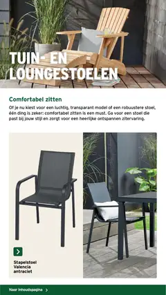 GAMMA Tuinspecialgenieten - Voorbeeld van een folder van GAMMA, geldig van 15/06/2026 | Pagina: 18 | Producten: Stoel
