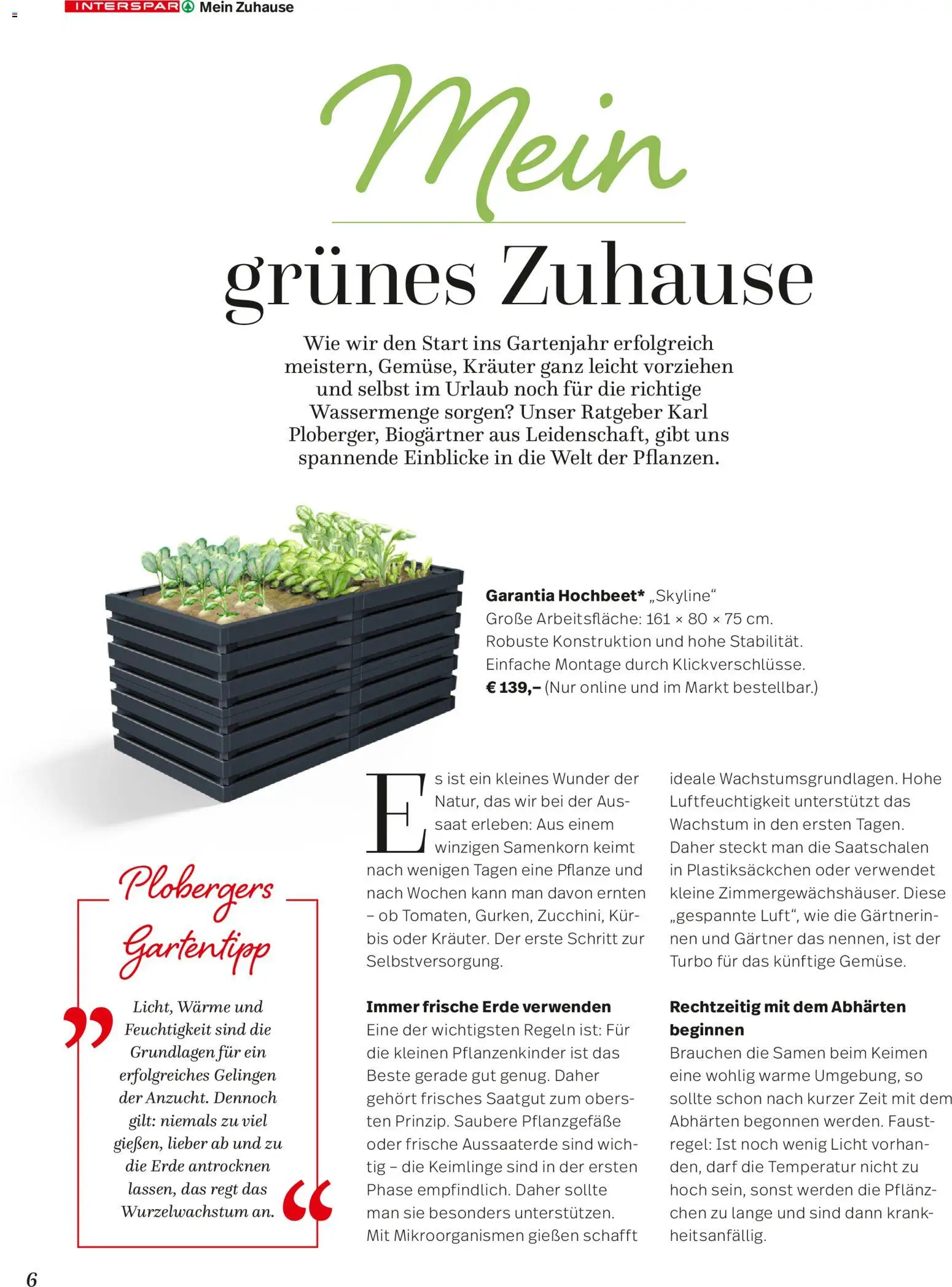 Interspar Mein Zuhause Magazin  gültig ab 07.04.2026 | Seite: 6