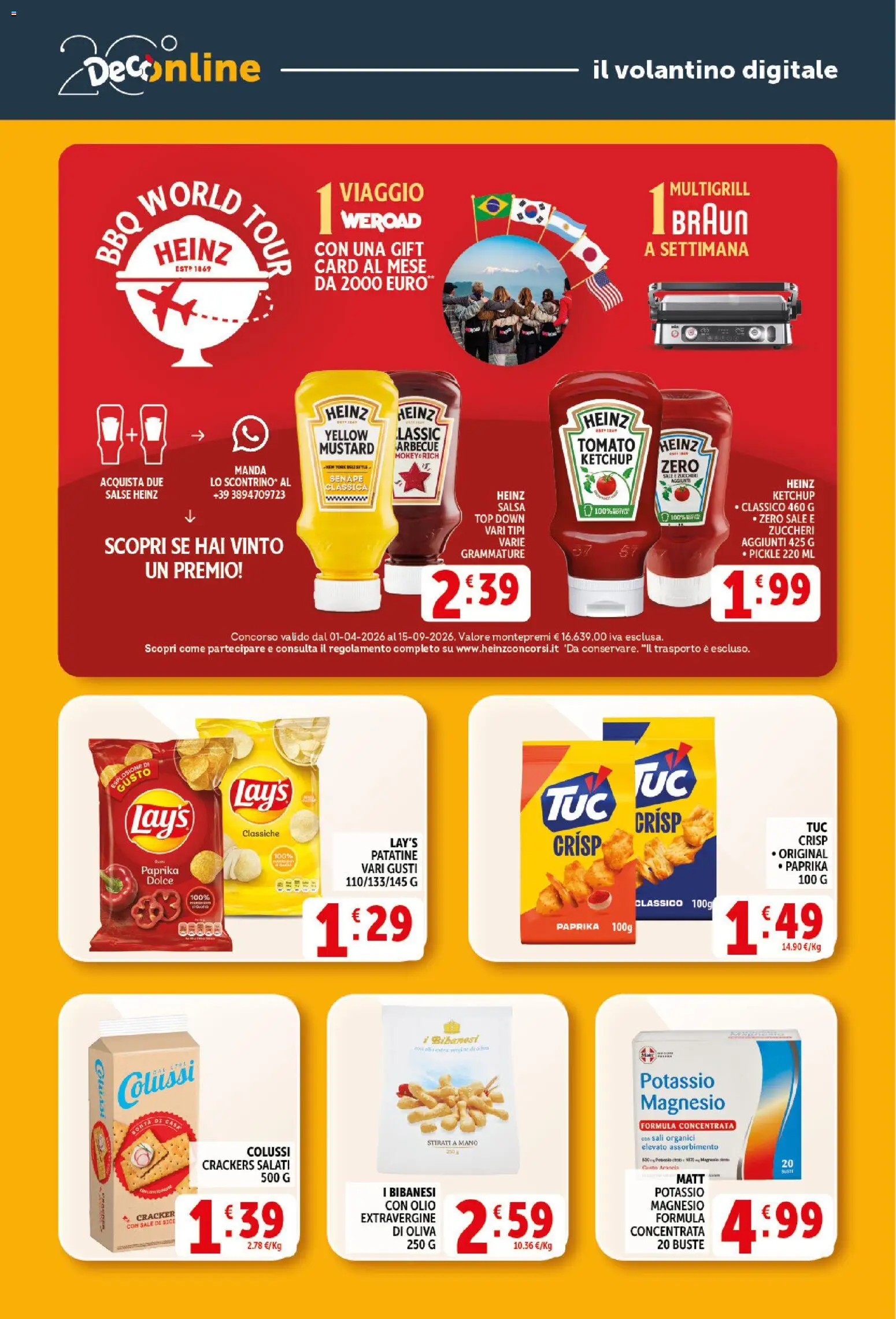Volantino Decò del 20.05.2026 | Pagina: 33 | Prodotti: Patatine, Ketchup, Salsa, Olio